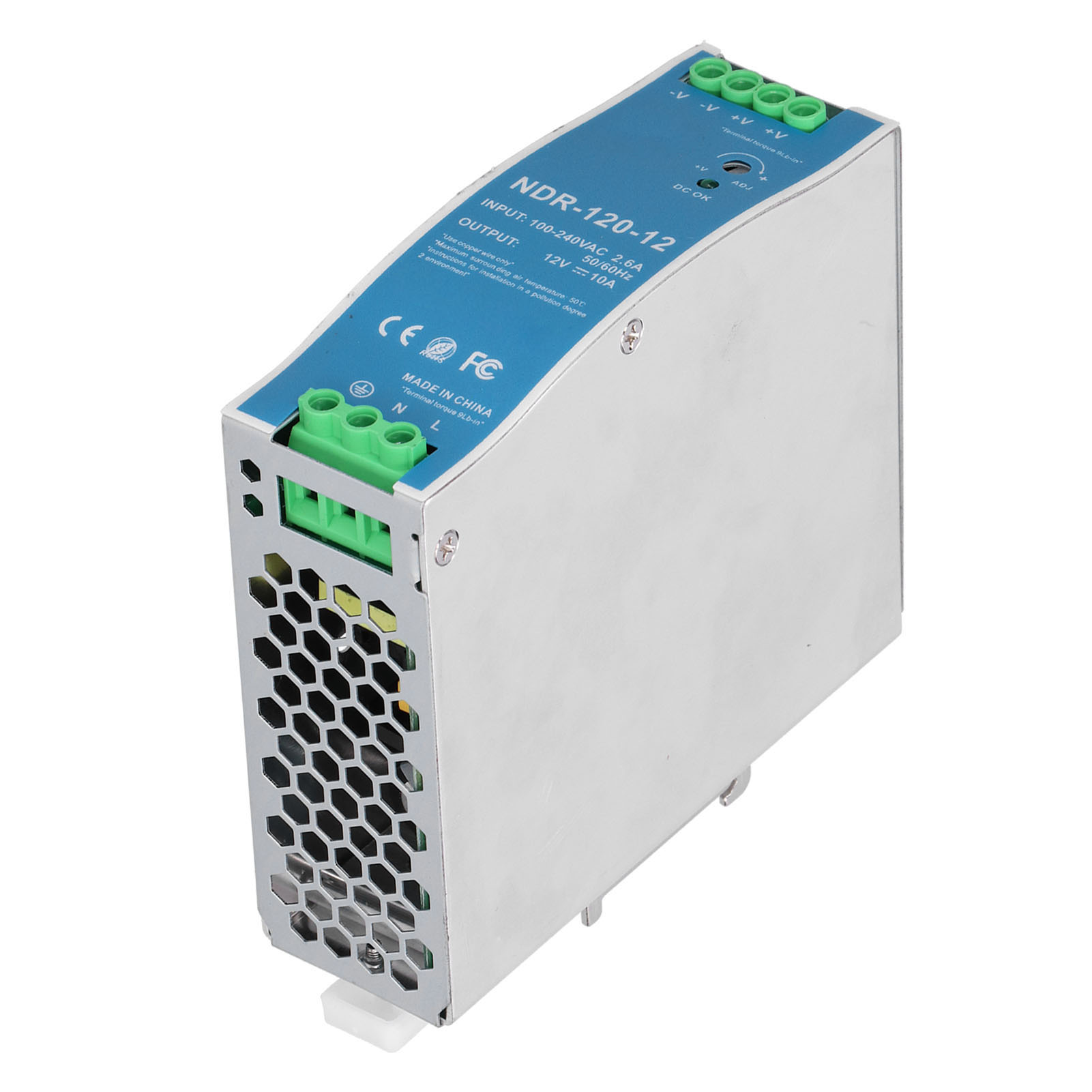 120-w-12-v-10-a-din-schienennetzteil, Modulares Industrienetzteil Ac 100–240 V