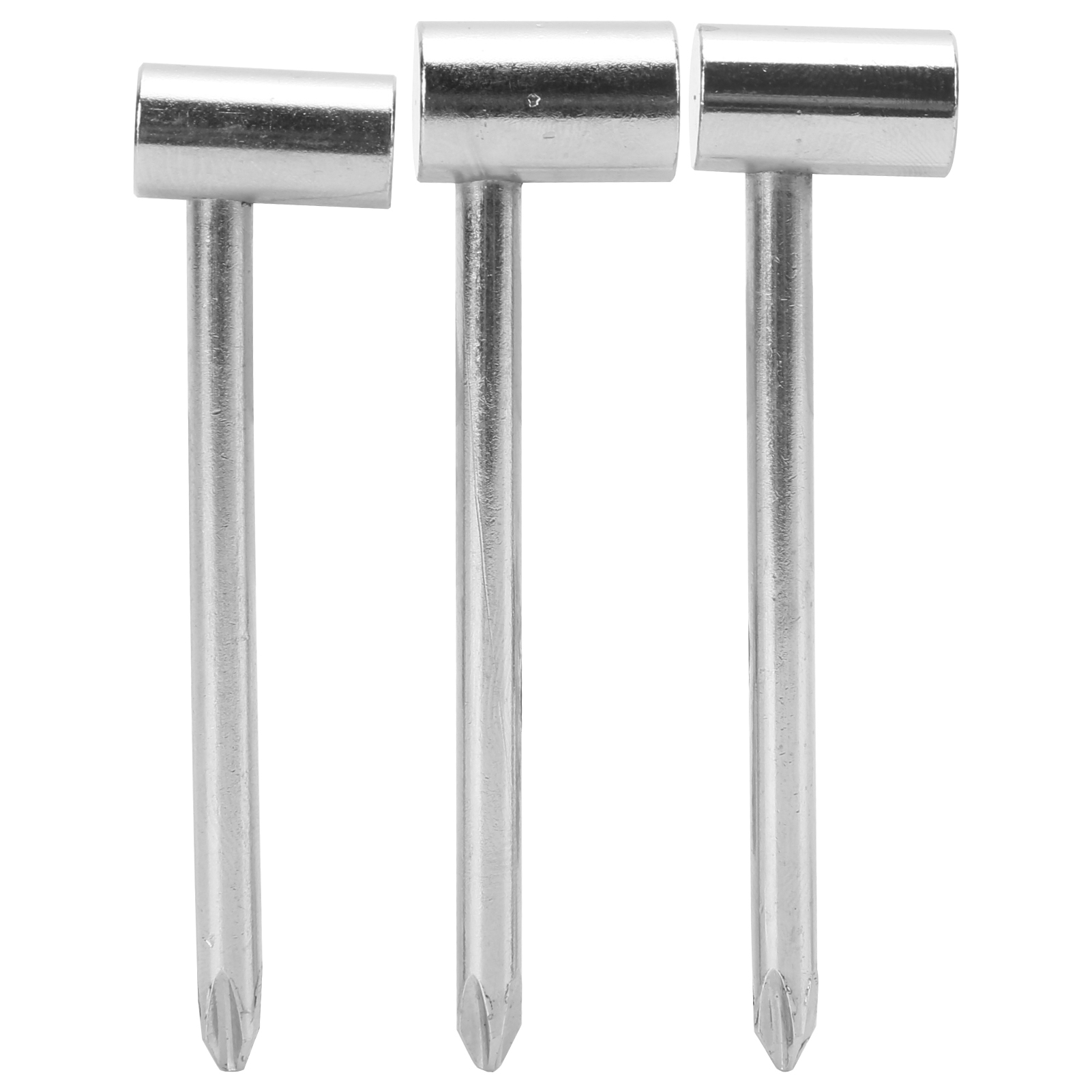 3-teiliges Set Aus Gitarrenstimmschlüsseln Aus Eisen (7 Mm/8 Mm/6,35 Mm) – Universalwerkzeug Für Musikinstrumente – Silber