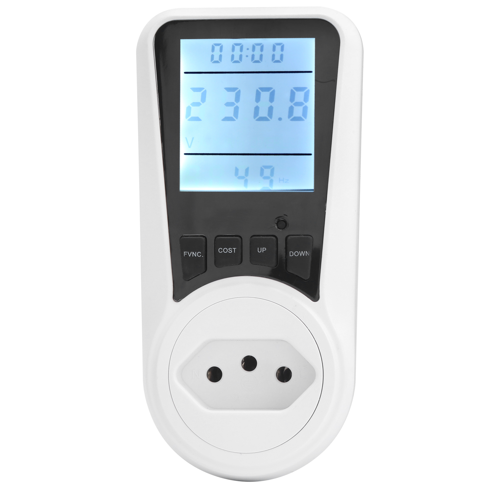 Lcd-netzspannungs- Und Strommessgerät, Energiemonitor, Brasilianischer Stecker, 230–250 V