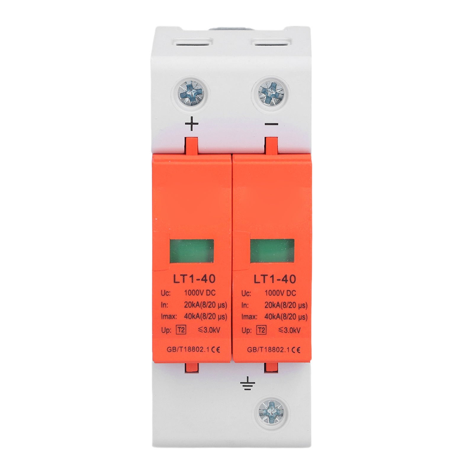 Dc 2p 20-40ka 1000v Lt1-40 Überspannungsschutz, Photovoltaik-schutz, 40ka Solar-blitzableiter