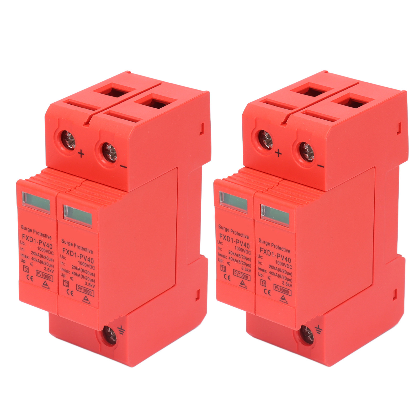 Dc 40ka 2p 1000v Überspannungsschutz Mit Fernsignalisierung Für Photovoltaikanlagen, 2er-pack