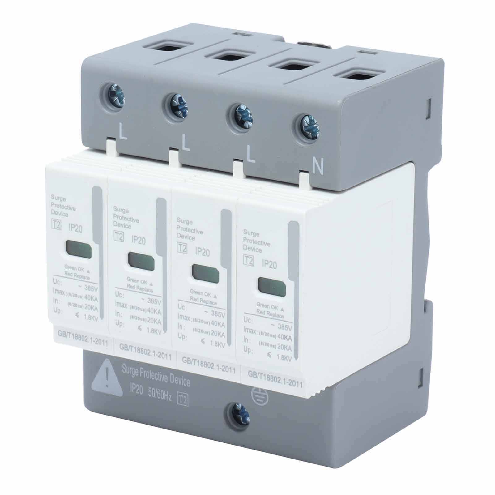 4p 40ka Bemly40 220v/380v Überspannungsschutz Für Zuhause, 2 Stufen