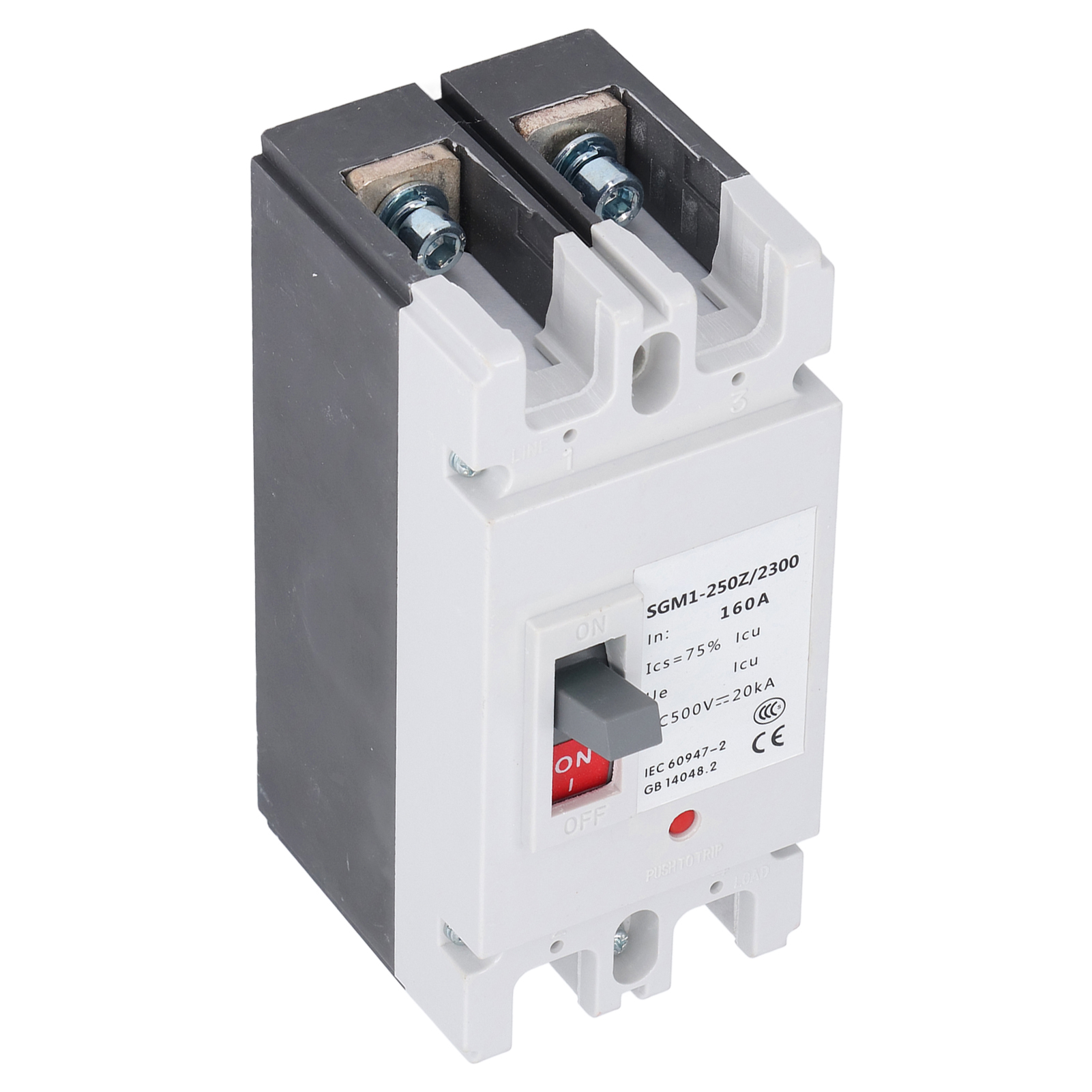 Kompakter 2-poliger Dc-leistungsschalter 160 A 500 V Solarschutzschalter