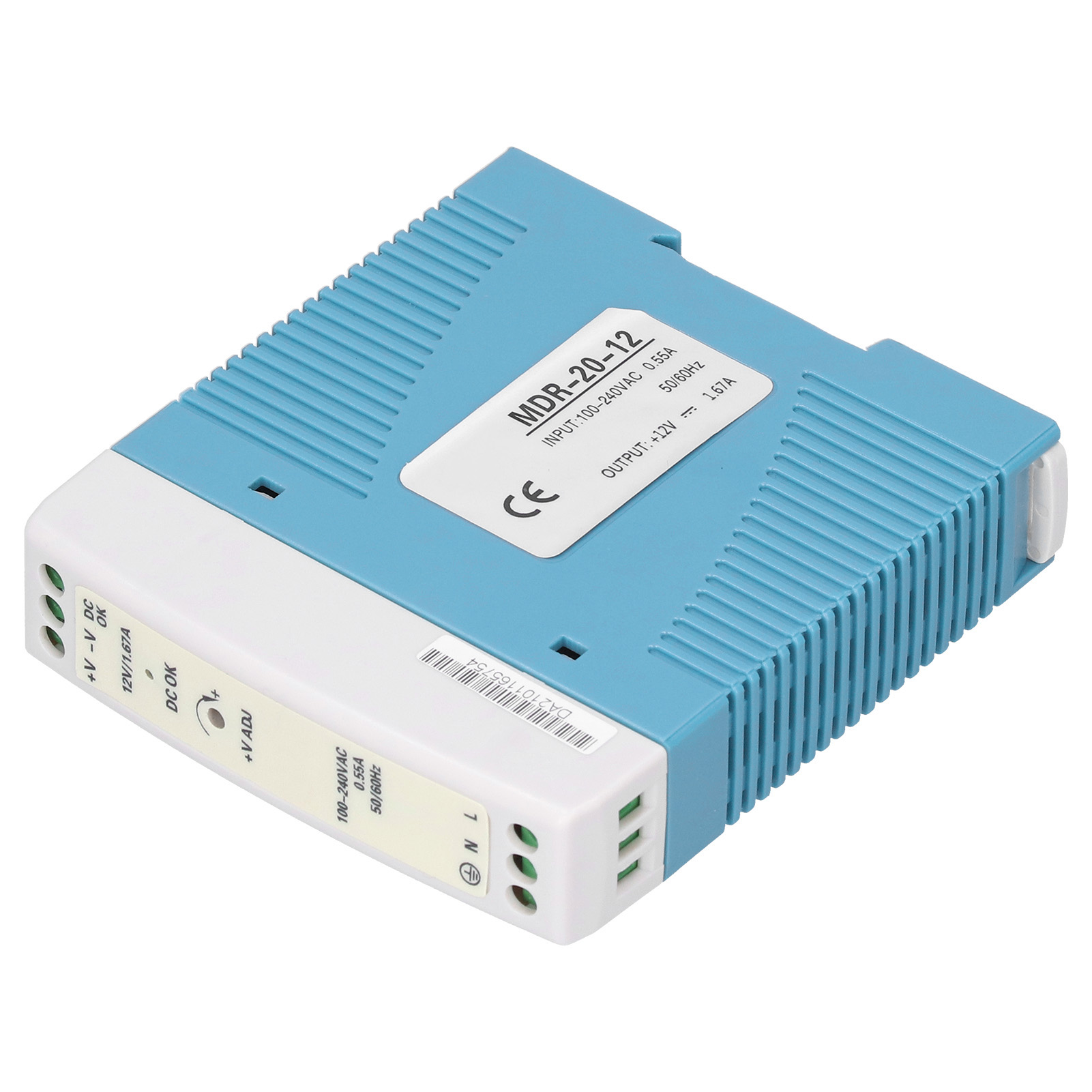 Mdr-20-12 Ultraflaches Schaltnetzteil, Din-schiene, 12 V, 20 W, 100–240 V Ac, Industrie