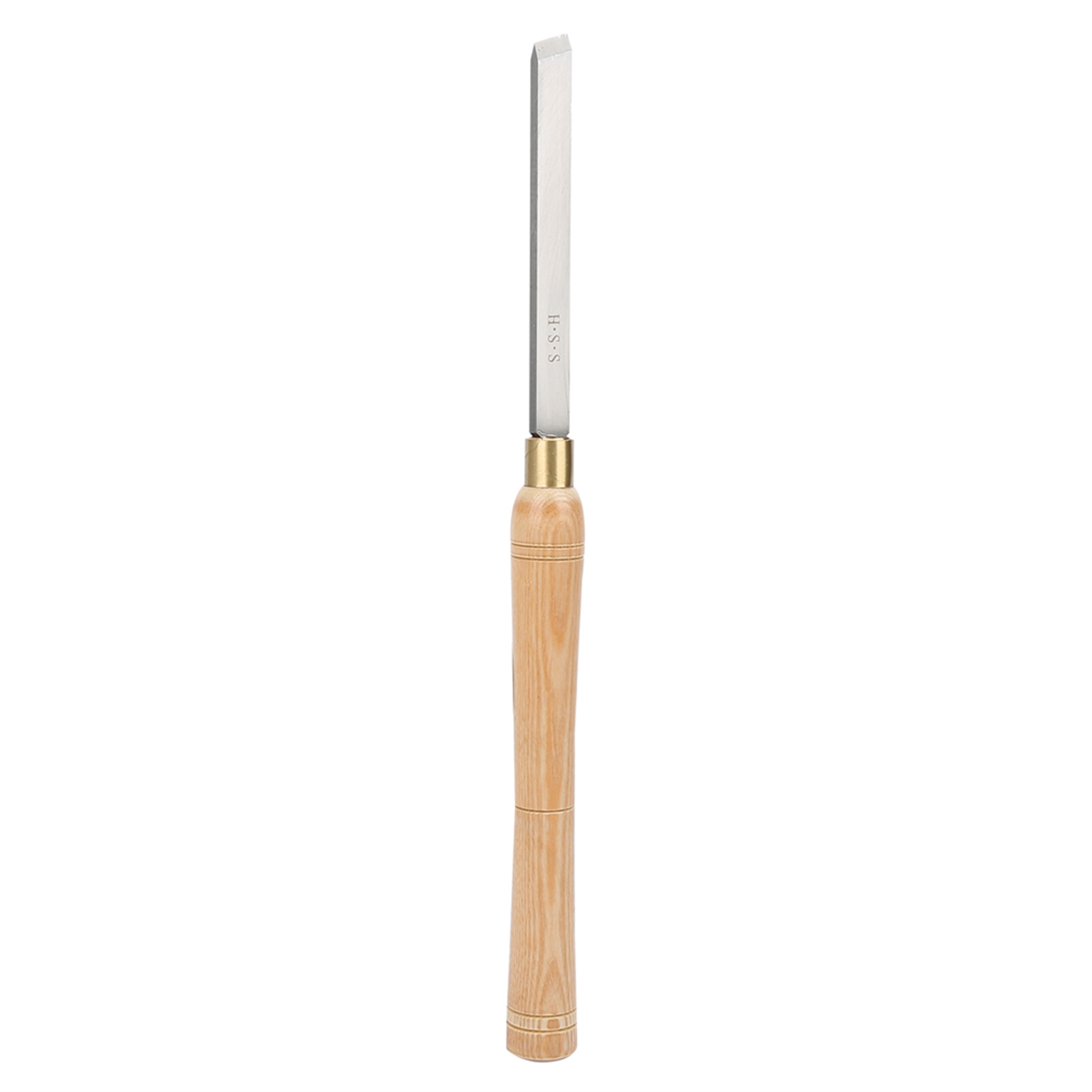 Hss-holzmeißel 15 Mm Mit Abgewinkelter Klinge, Hartholzgriff, Drechselwerkzeug