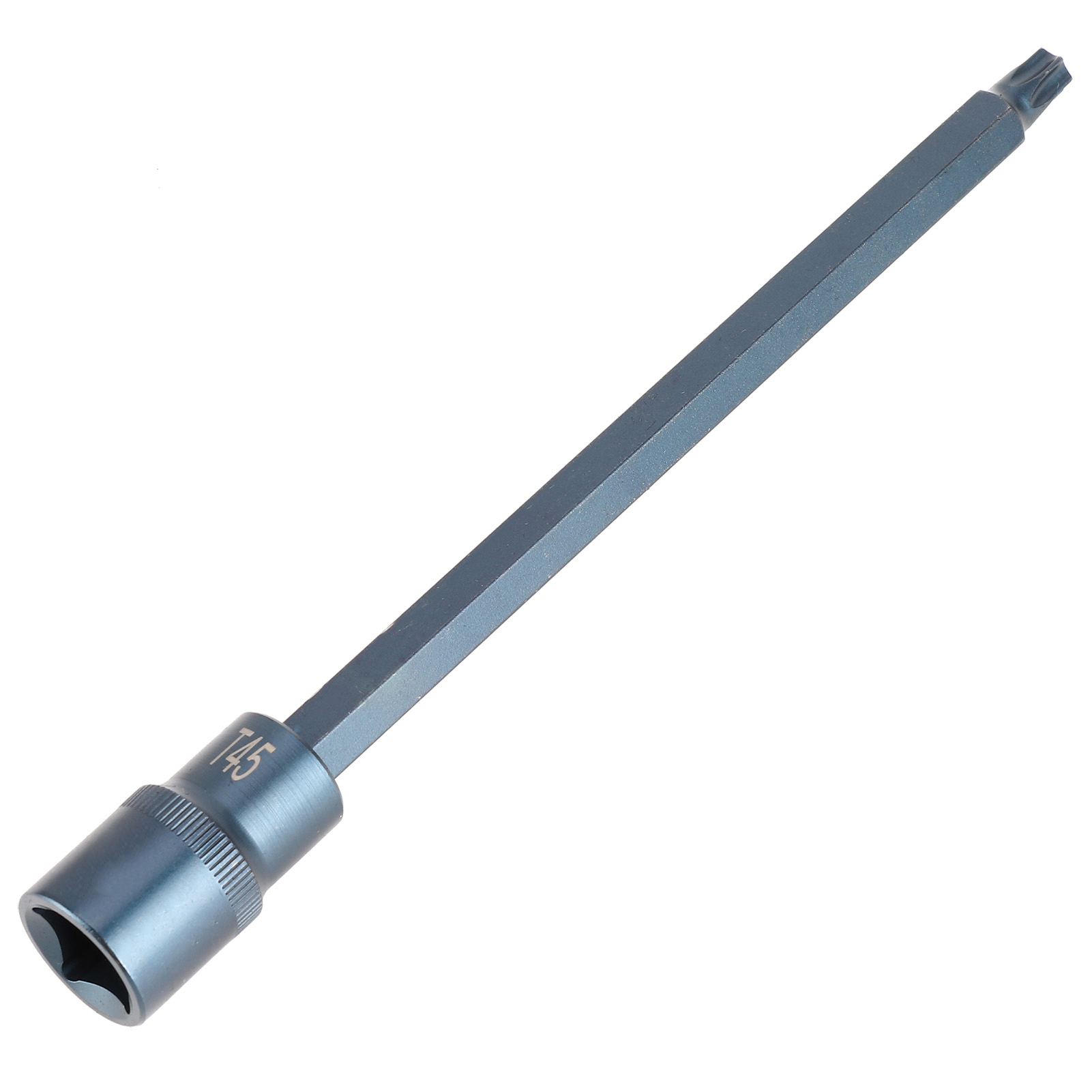 Torx-steckschlüssel T45 Aus S2-legierungsstahl, Hochpräzise, Korrosionsbeständig, Brüniert, Handwerkzeug Für Eisenwaren