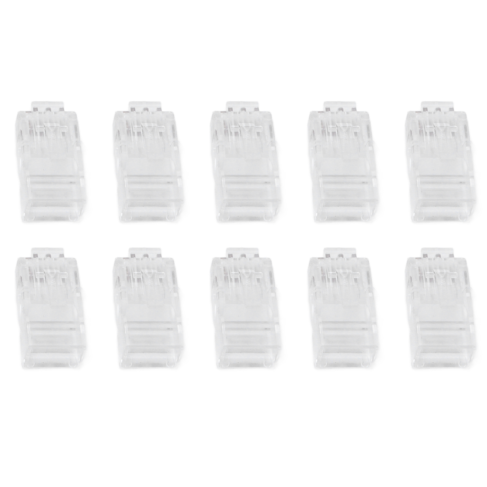 Packung Mit 100 Cat6 Rj45-steckern, Netzwerkkabel-aderendhülsen Für Pcs, Hubs Und Router