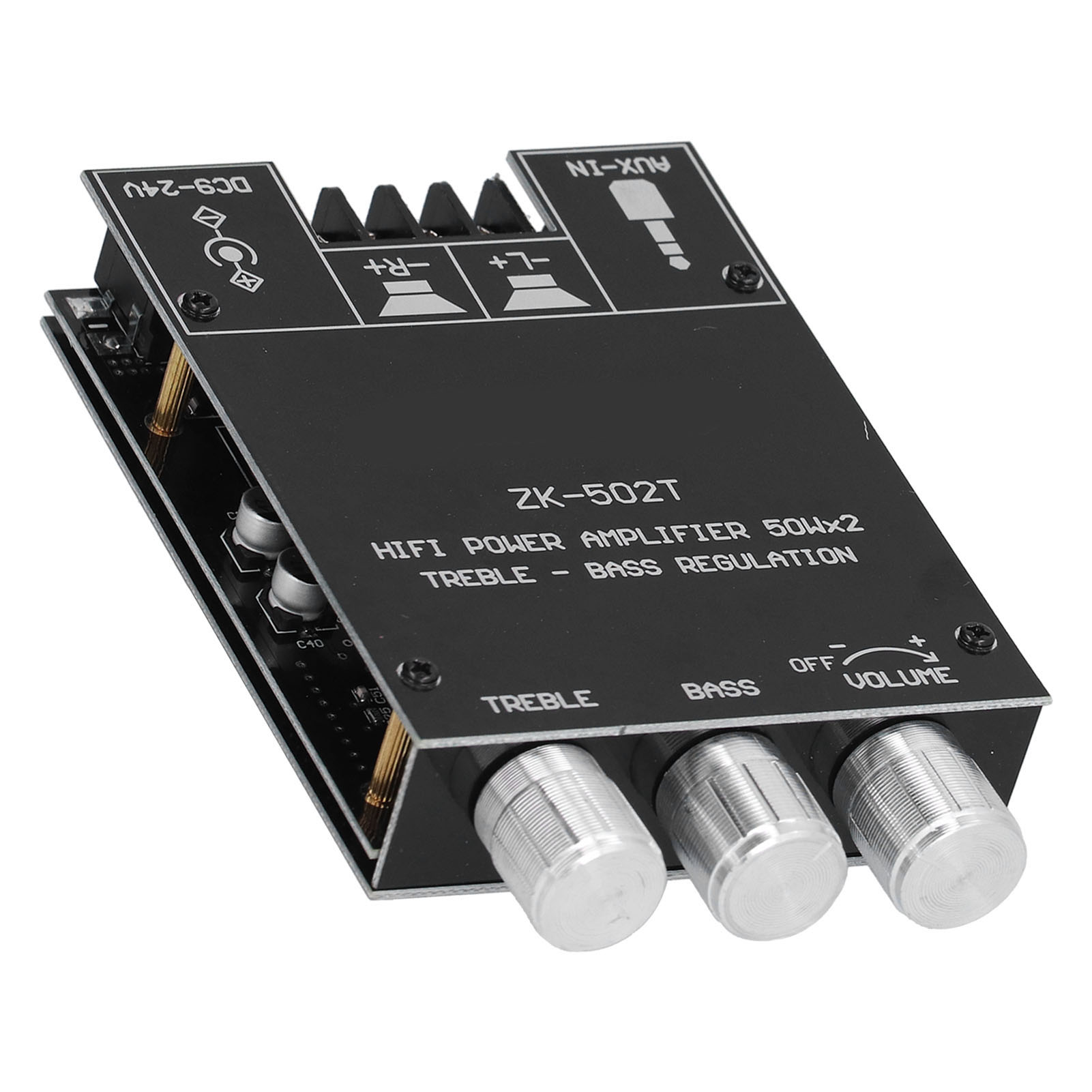 Bluetooth 2.0 Stereo-leistungsverstärkermodul Zk-502t Mit Höhen- Und Bassregelung, Zweikanal-verstärkerplatine.