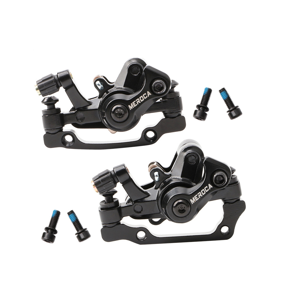 Mechanisches Scheibenbremsen-set, 1 Paar Bremssättel (vorne/hinten) Für Mountainbikes, Rennräder Und Falträder, Doppelkolbenbremse Aus Aluminiumlegierung, Mit Montageadapter