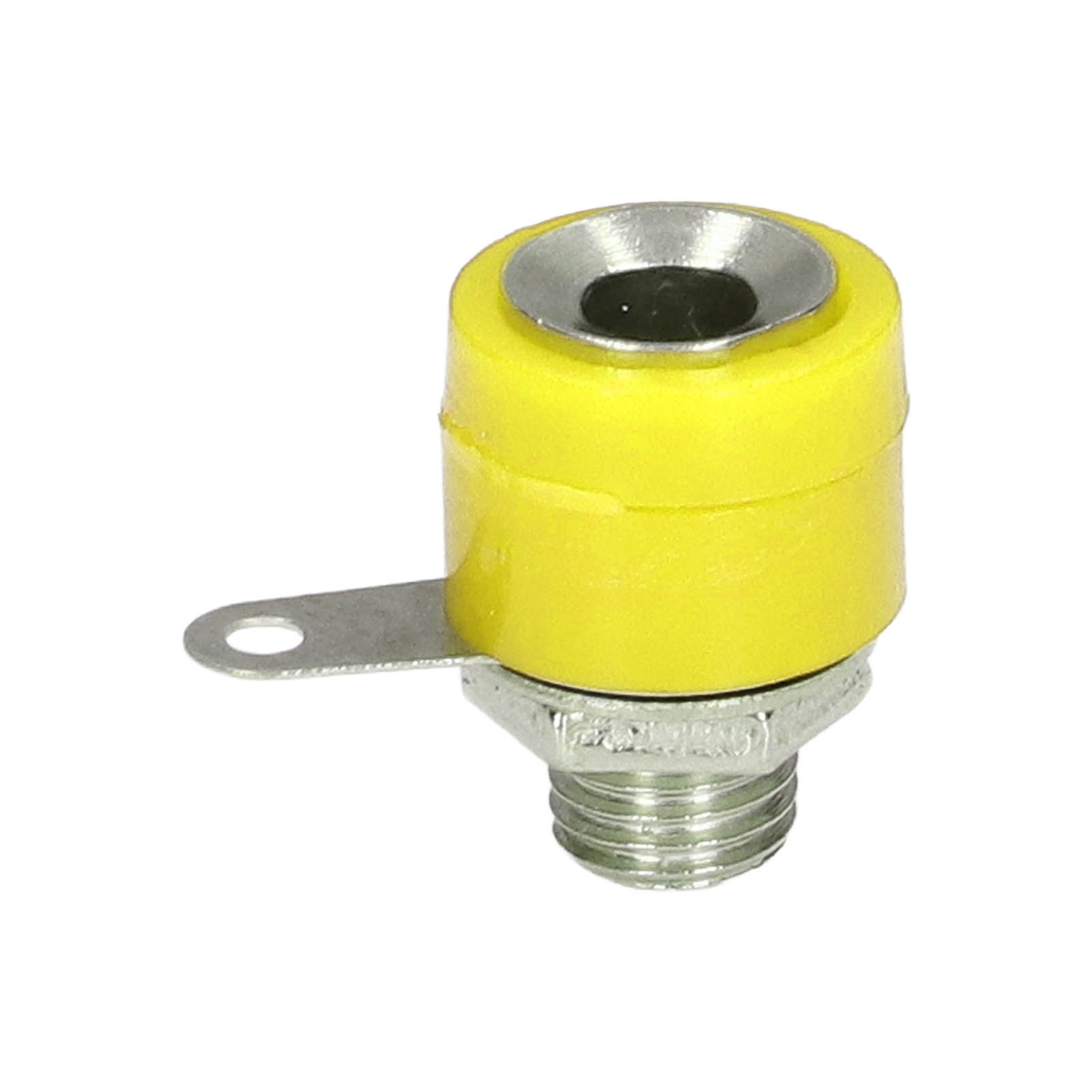Packung Mit 100 Crossover-klemmen, 4-mm-bananenstecker, Schraubverbinder, Gelb
