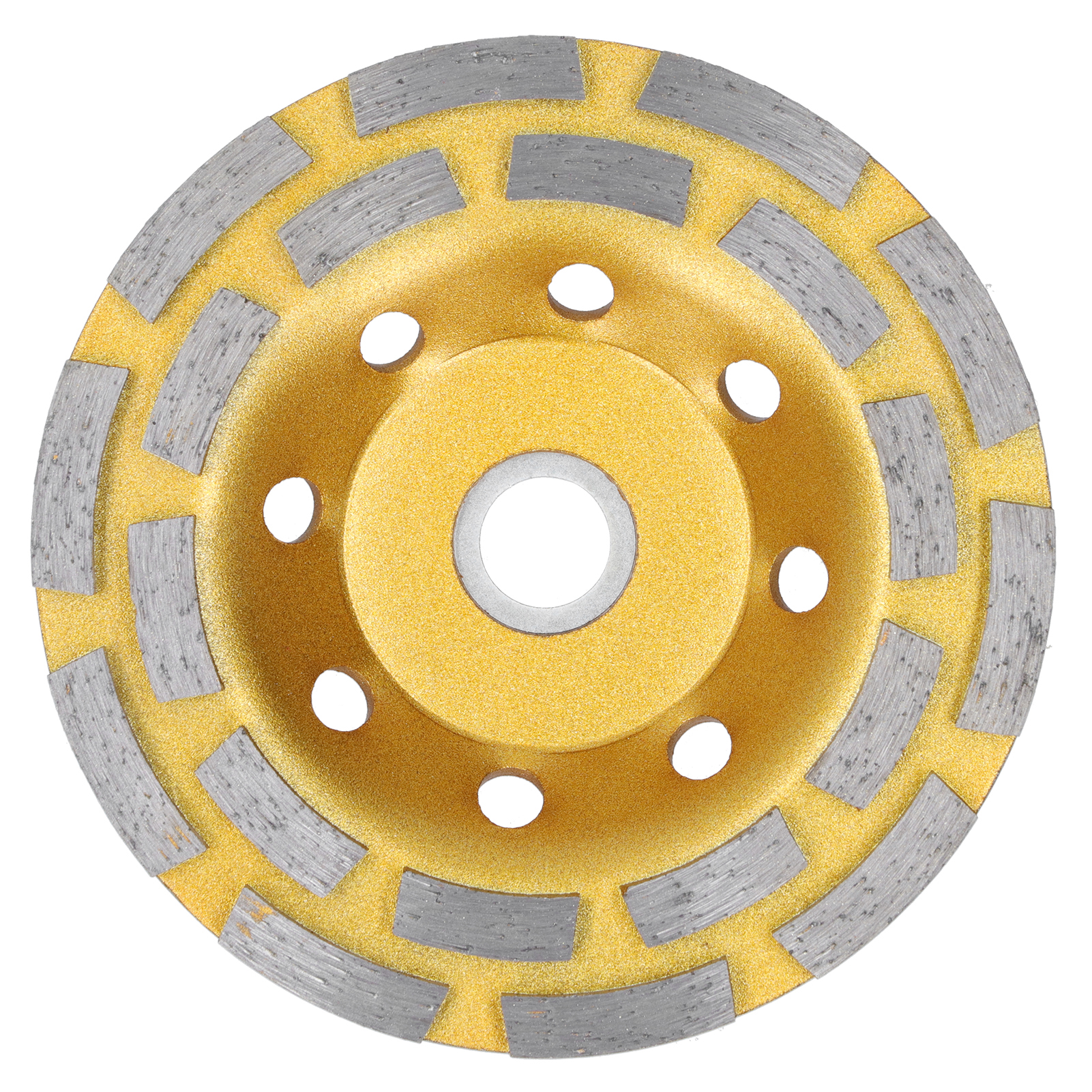 Diamantschleifscheibe, Zweireihig, Polierscheibe, Schleifen, Gold, 125 Mm