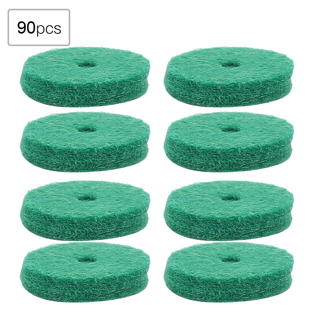 90 Filzgleiter Für Klaviere, 22 Mm, Ausgleichsscheiben Für Tastaturen, Ersatzteile, 90er-packung, Grün