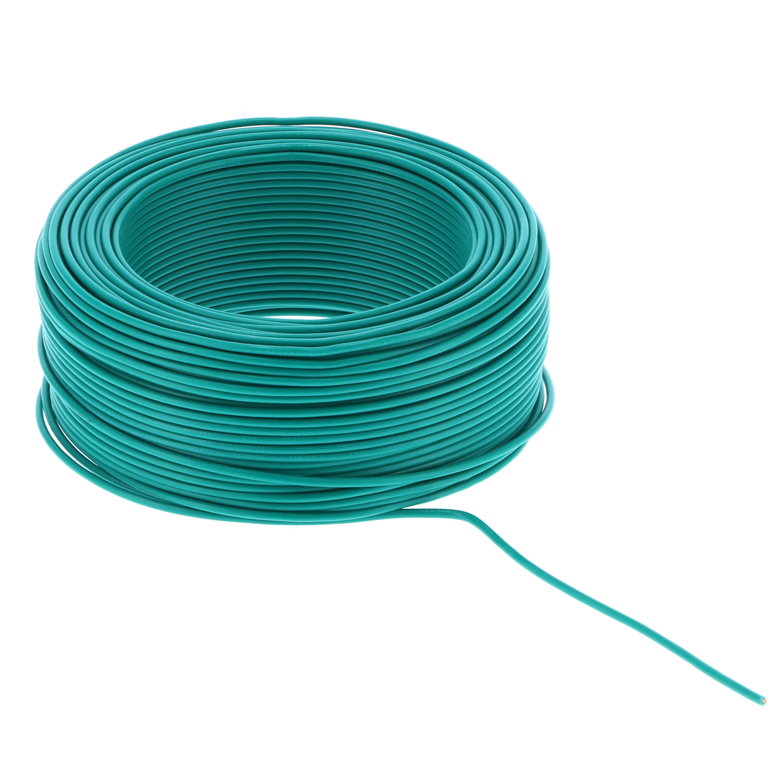 Bv-1x1 Elektrokabel, 7-adriger Isolierter Leiter, Pvc-mantel, 100 M / 328,1 Ft, 300 V Wechselstrom, Grün