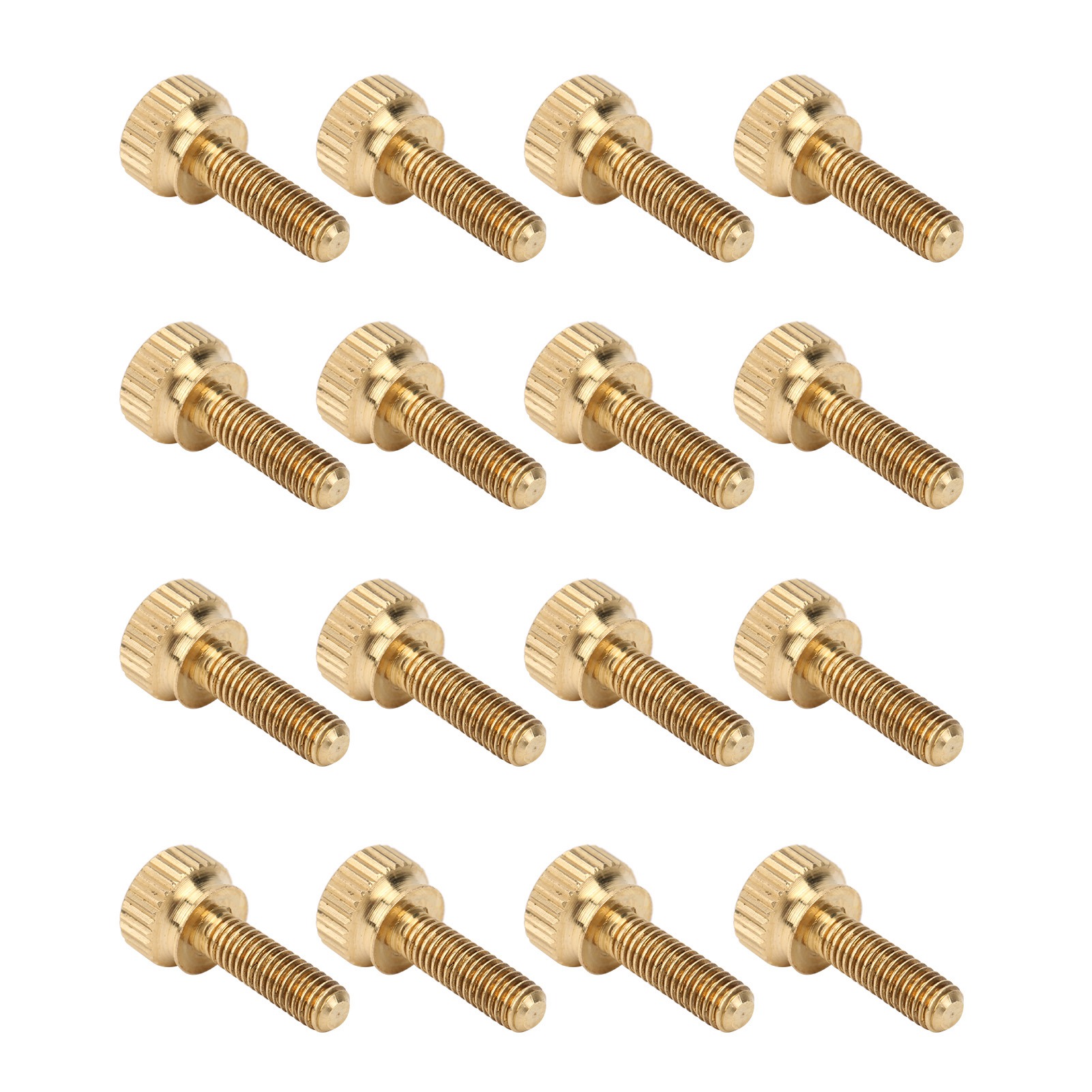 50 Gerändelte Rändelschrauben Mit Rundkopf, Aus Reinem Kupfer, Rutschfest, Für Industrielle Anwendungen, M5 X 16 Mm, 50er-packung