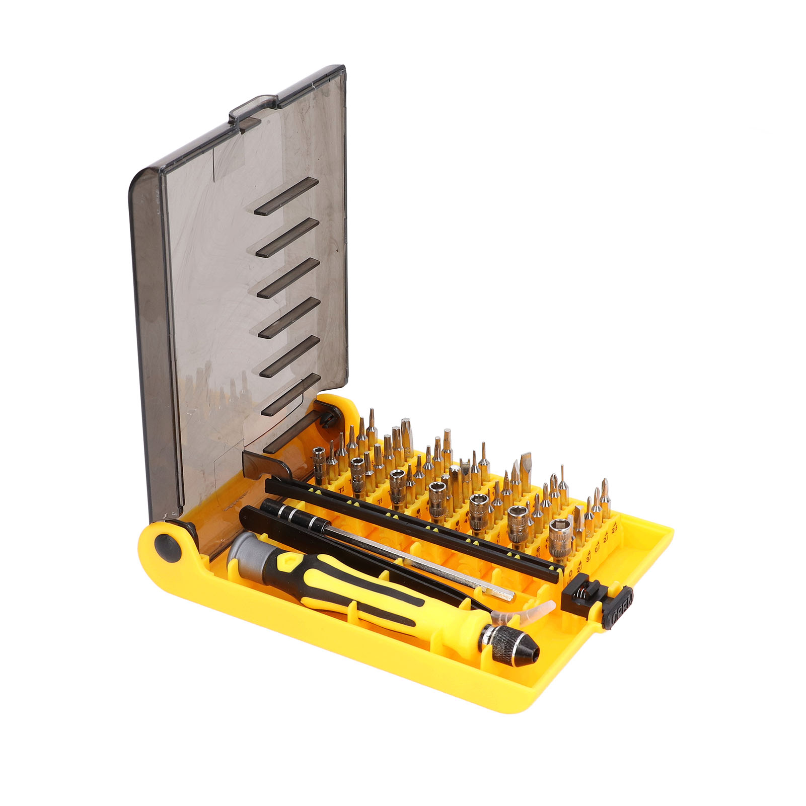 45-in-1 Präzisionsschraubendreher-set, Miniatur-reparaturwerkzeug Mit Bits, Pinzette Und Verlängerung