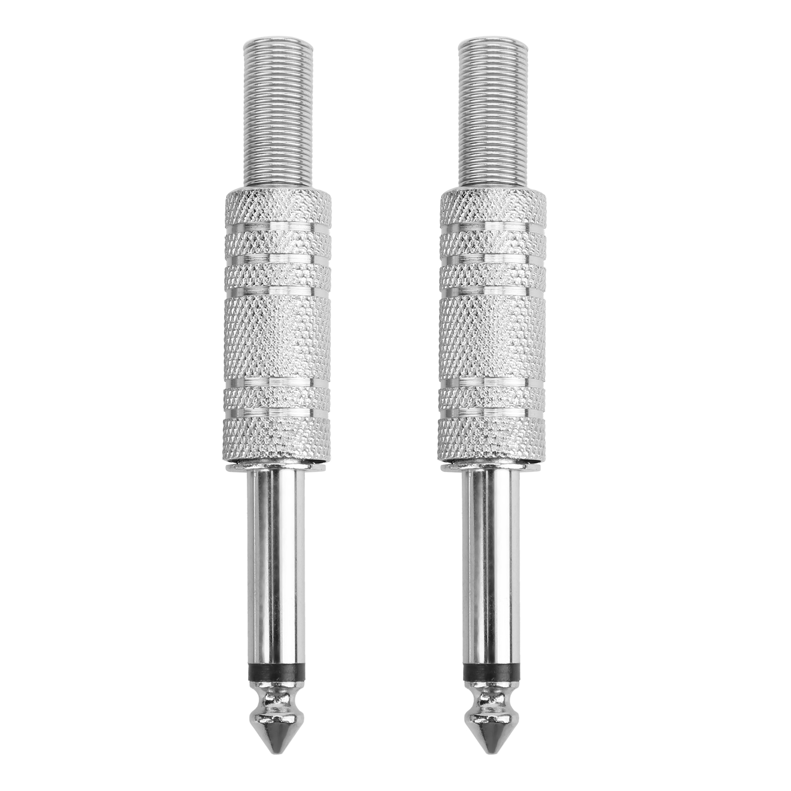 Set Mit 2 Männlichen Audioadaptern, Koppler, Gitarren-/kopfhöreranschluss, Gerader 6,35-mm-monostecker