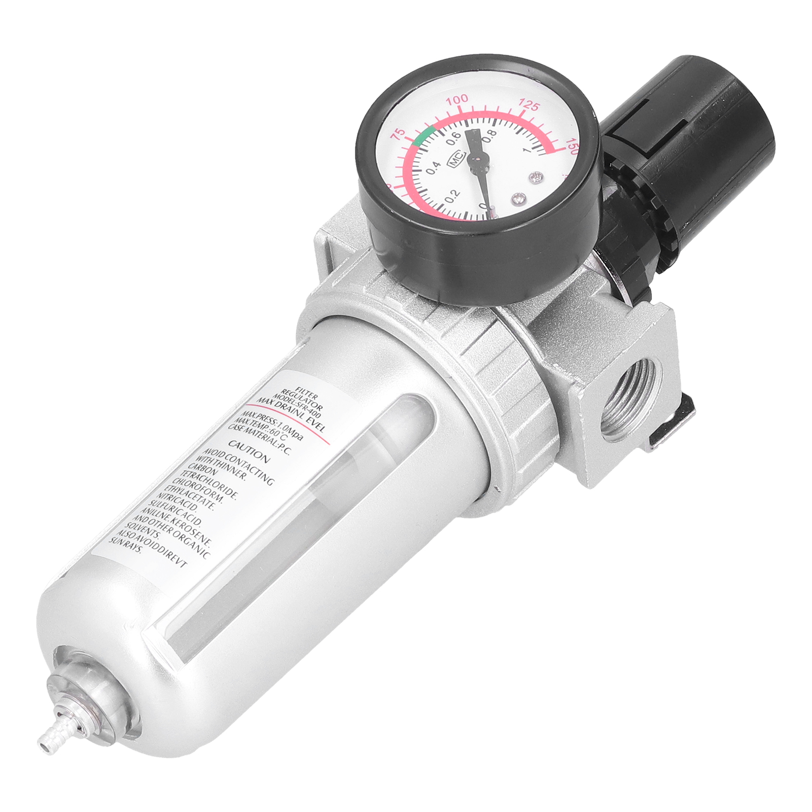 Druckluftfilter, Regler Und Öl-/wasserabscheider-kombination Mit Manometer Für Pneumatische Leitungen