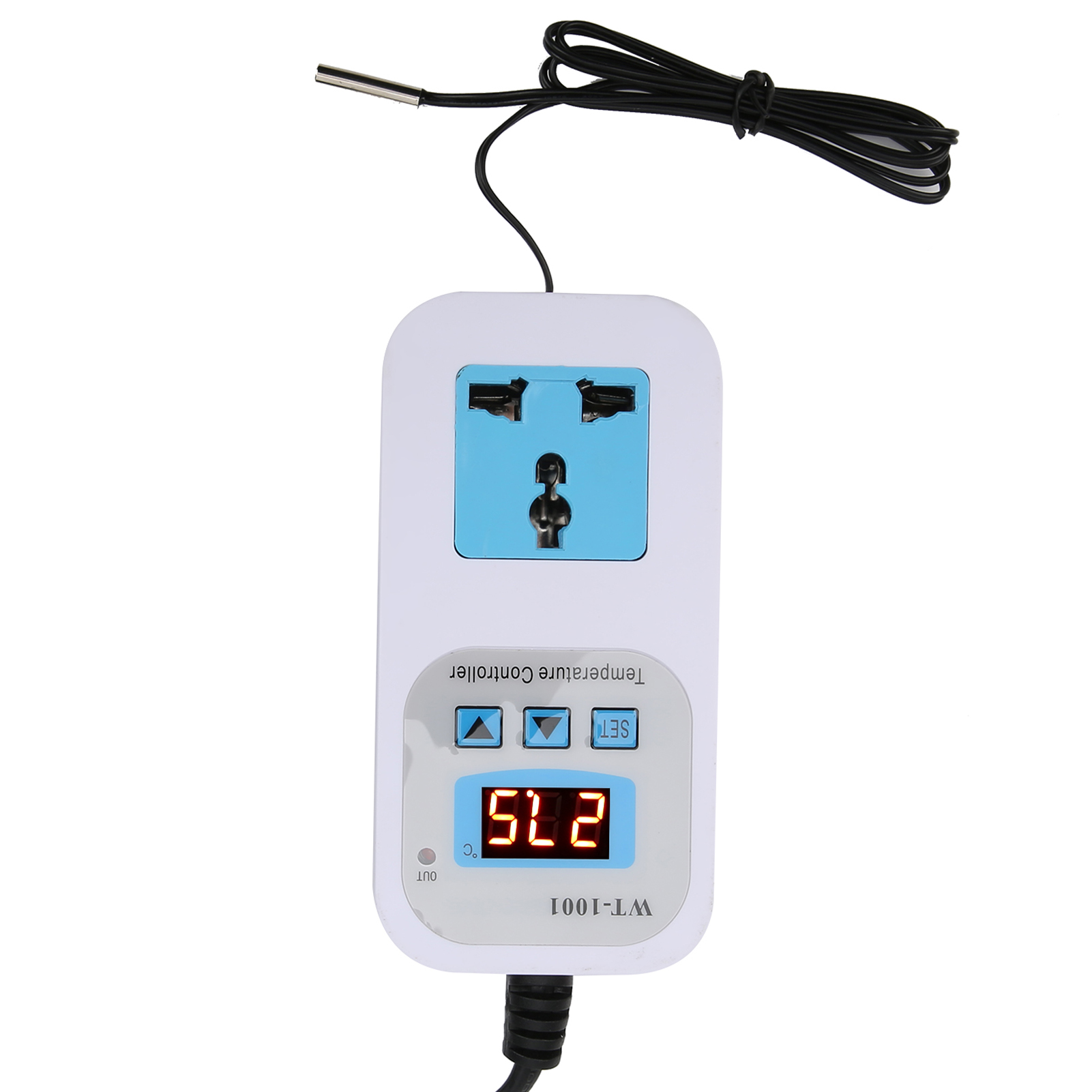Intelligenter Digitaler Thermostat Mit Einstellbarem 10-a-stecker Wt-1001 110–220 V Eu-stecker