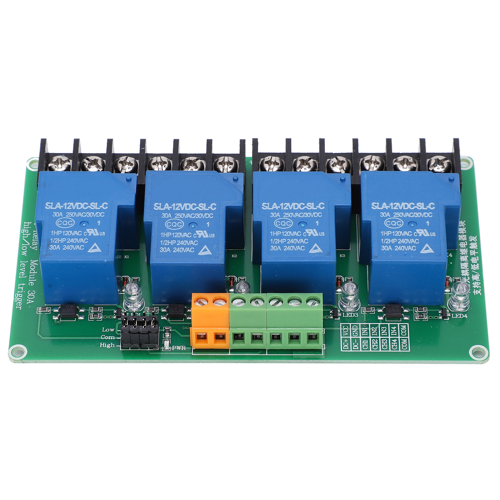 4-kanal-12v-relaismodul, Automatische Hoch-/niedrigpegel-triggerung, Elektronisches Bauteil