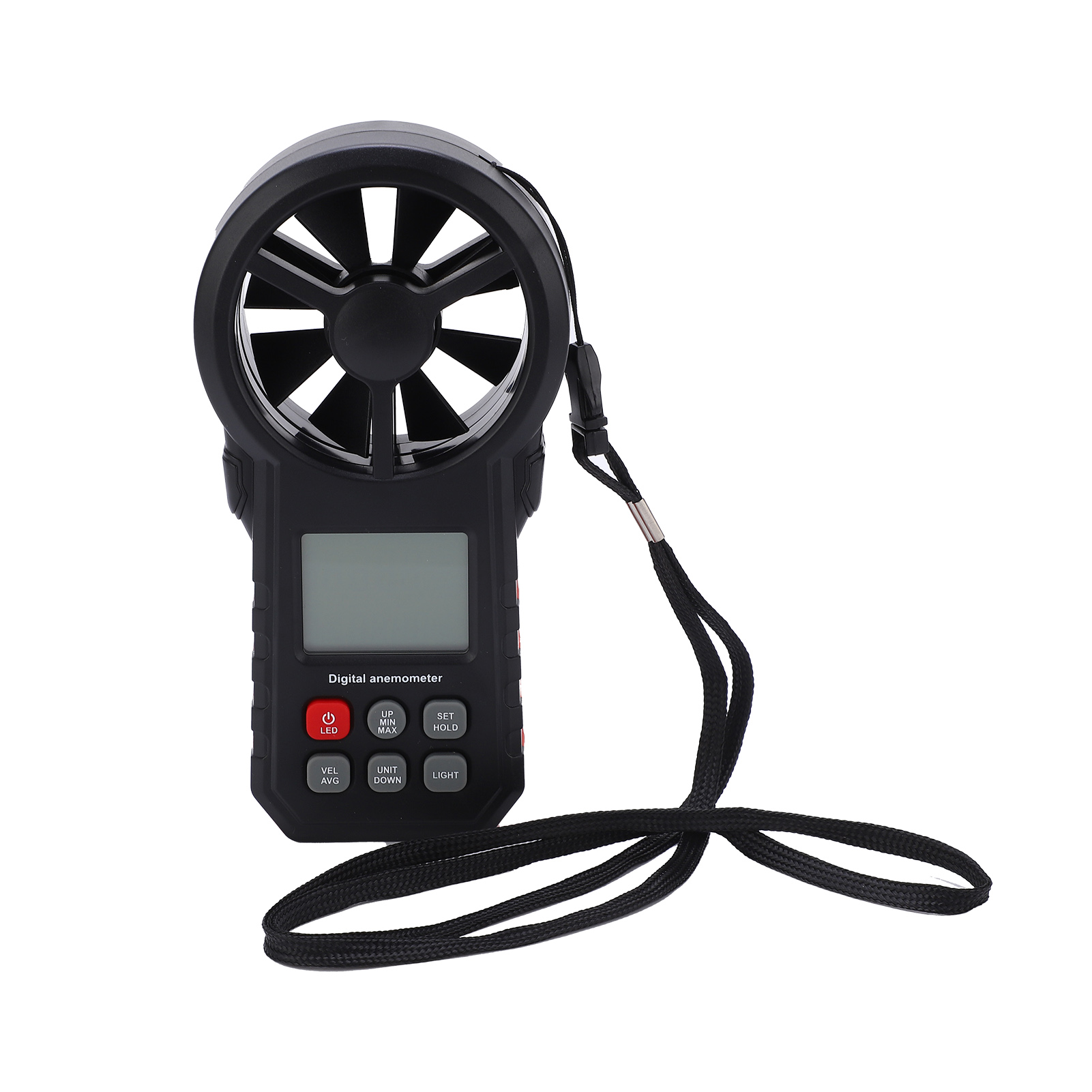 Ms6252a Tragbares Anemometer, Windgeschwindigkeitsmesser Mit Luftstrommessung, Durchflussmesser, Digitales Messgerät