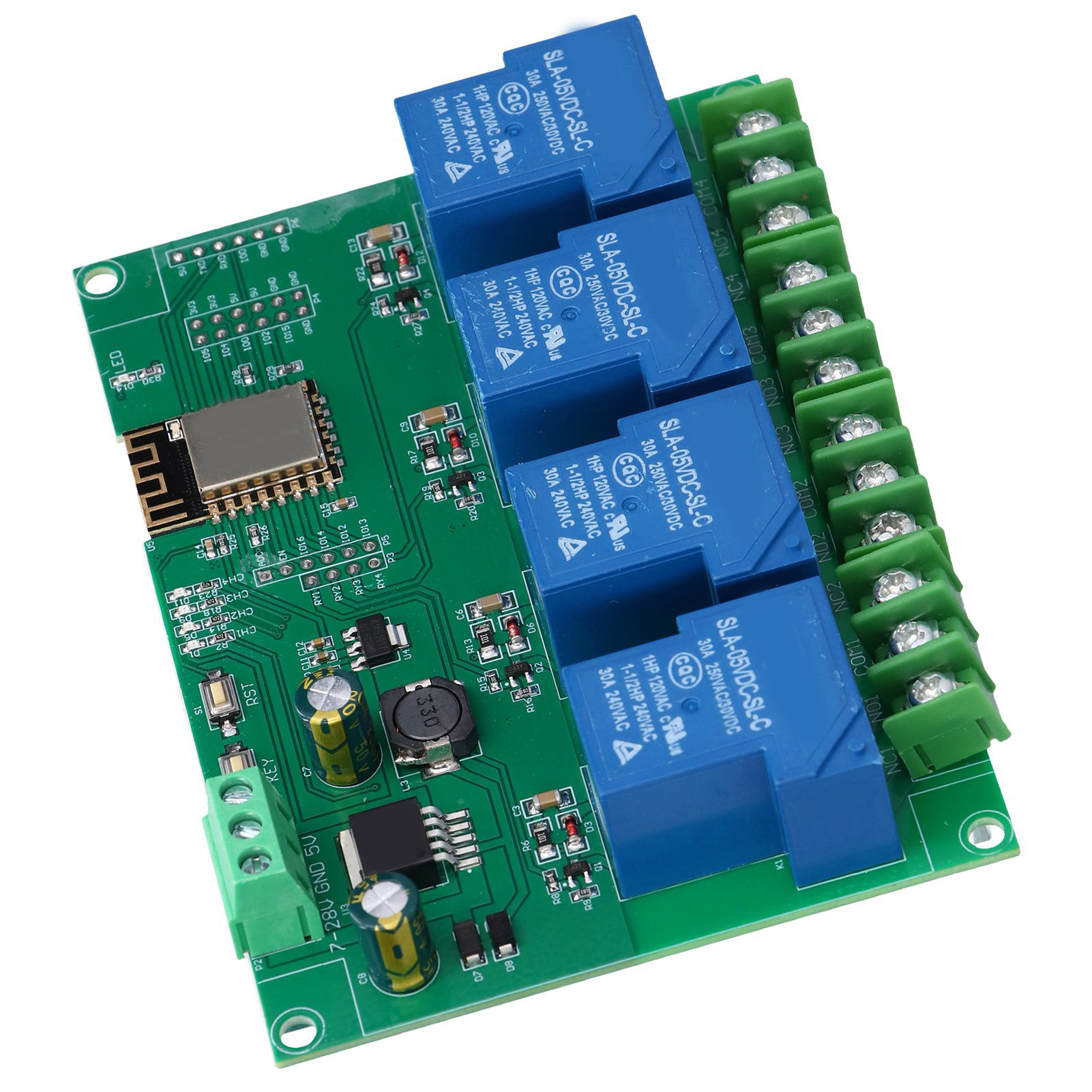 4-kanal-wlan-relaismodul Esp8266 Entwicklungsboard Fernsteuerung Dc 7-28v/5v