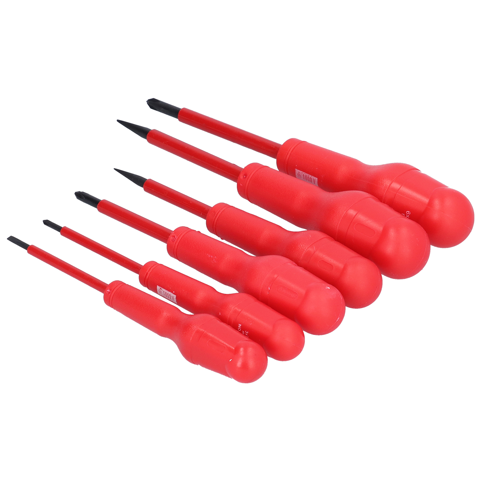 6-teiliges Schraubendreher-set Mit Magnetischen Spitzen, Schlitz- Und Kreuzschlitzschraubendrehern, Isoliertes Reparaturwerkzeug Für Elektriker