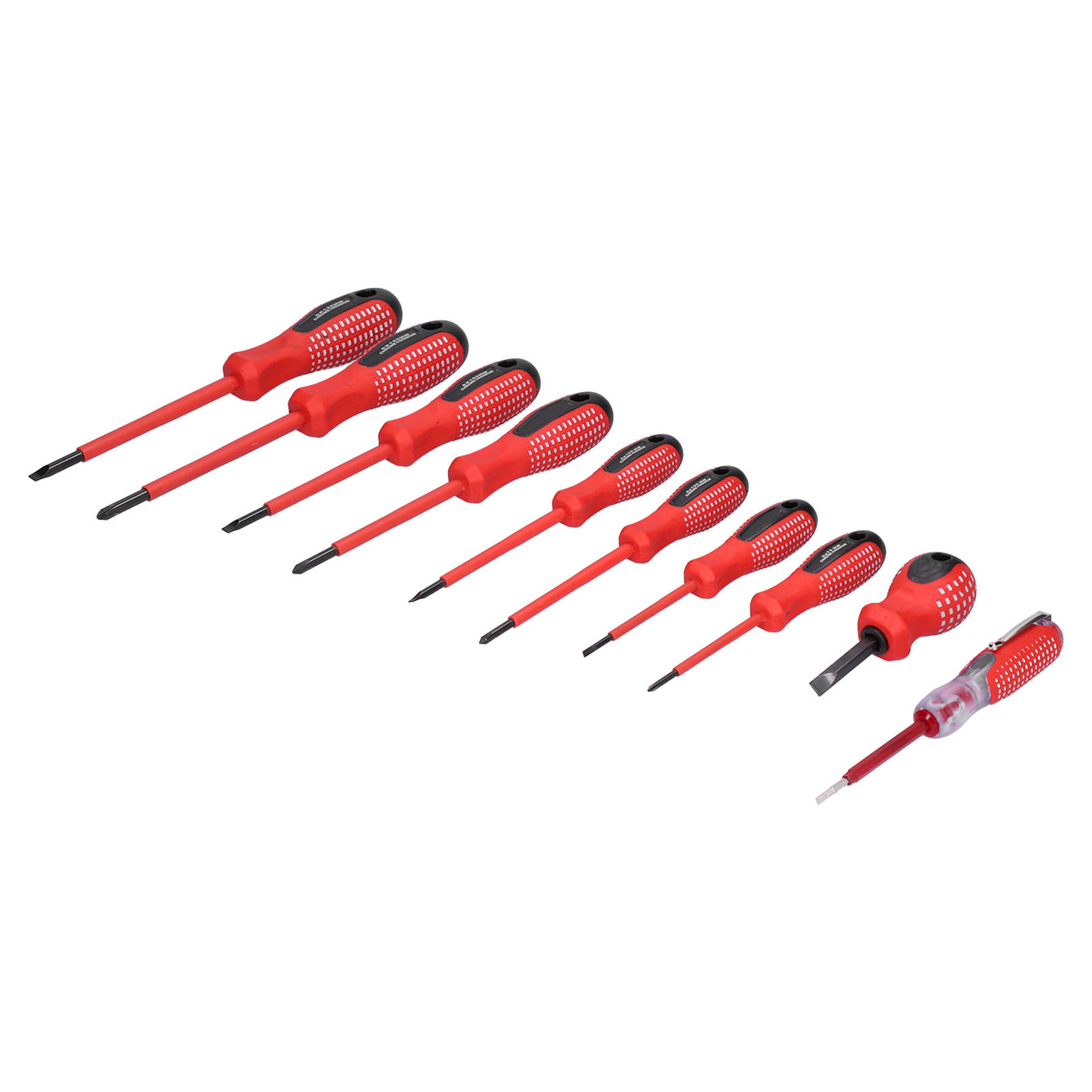 Set Mit 10 Magnetischen Schraubendrehern, Isolierter Griff, Schraubenanziehwerkzeug, Elektriker-ausrüstung