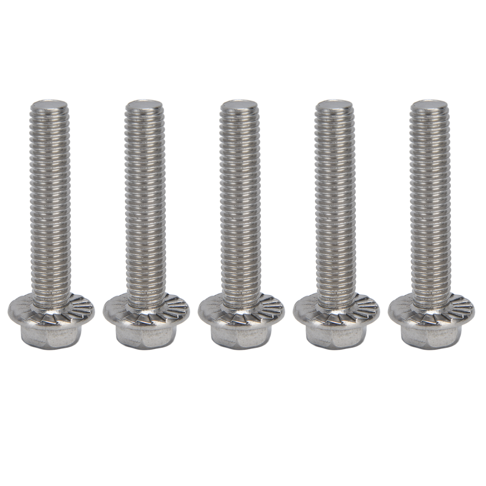 Packung Mit 20 Din 6921 M10x50 Flansch-sechskantschrauben, Edelstahl A2-70 Mit Integrierter Unterlegscheibe, M10x1,5 Gewinde