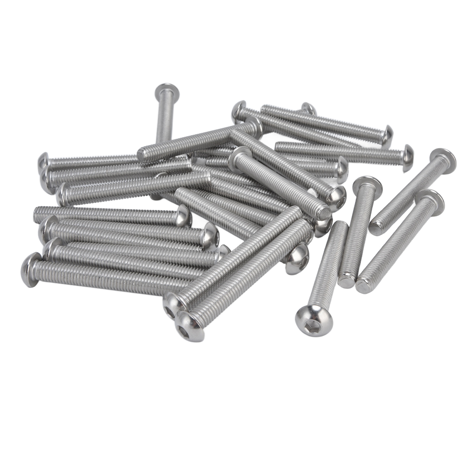 Packung Mit 30 M10x1,5 Innensechskantschrauben Mit Grober Steigung, Edelstahl A2, 80 Mm Länge, Befestigungssatz.