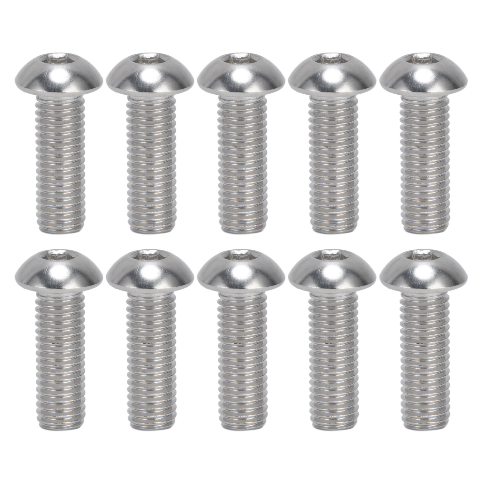 Packung Mit 30 Innensechskantschrauben, Edelstahl A2, Metrisches Gewinde M10x1,5, Standardgewinde, M10x30-set