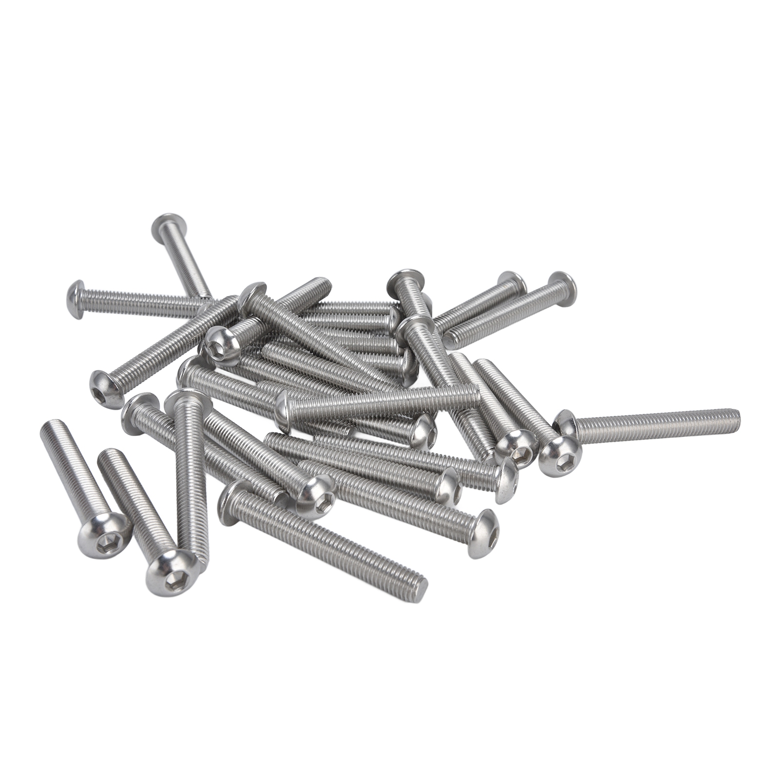 Packung Mit 30 Innensechskantschrauben, Edelstahl A2, M10x1,5 Grobgewinde, M10x70-satz