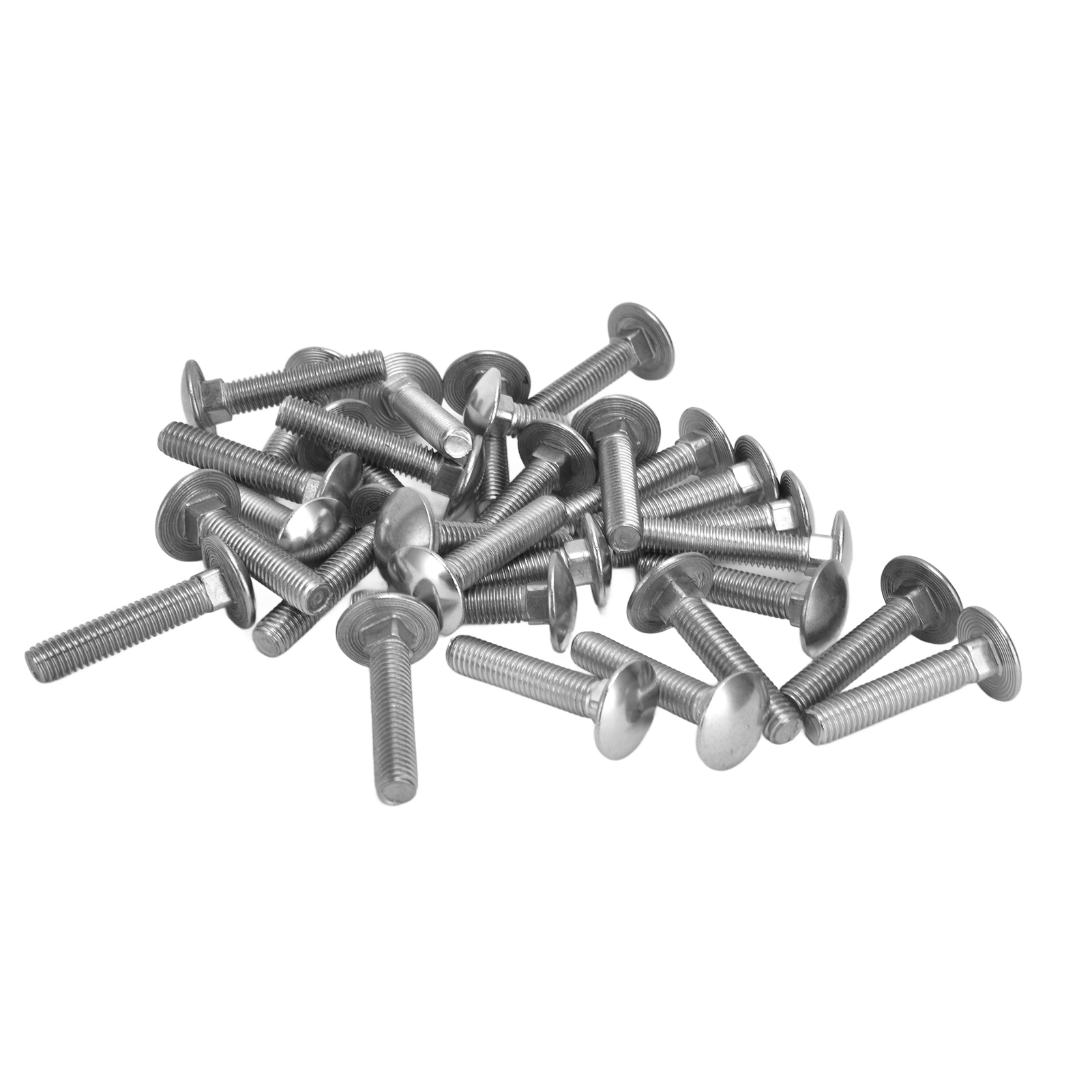 Packung Mit 30 M8x40 A2 Edelstahl-rundkopfschrauben Mit Vierkantkopf, Grobgewinde Din603 Schlossschrauben