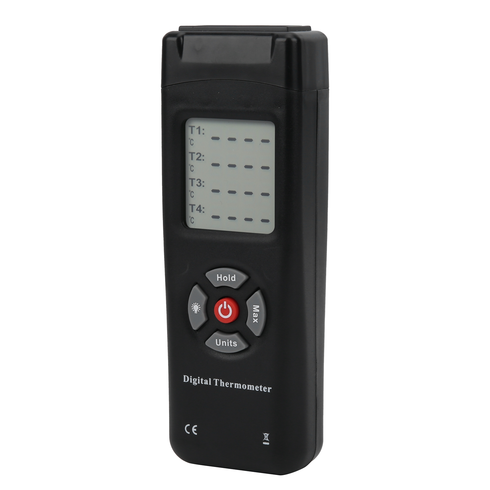 Digitales 4k-thermometer Mit Thermoelement-sonde Typ K, Kontaktthermometer Mit Lcd-bildschirm