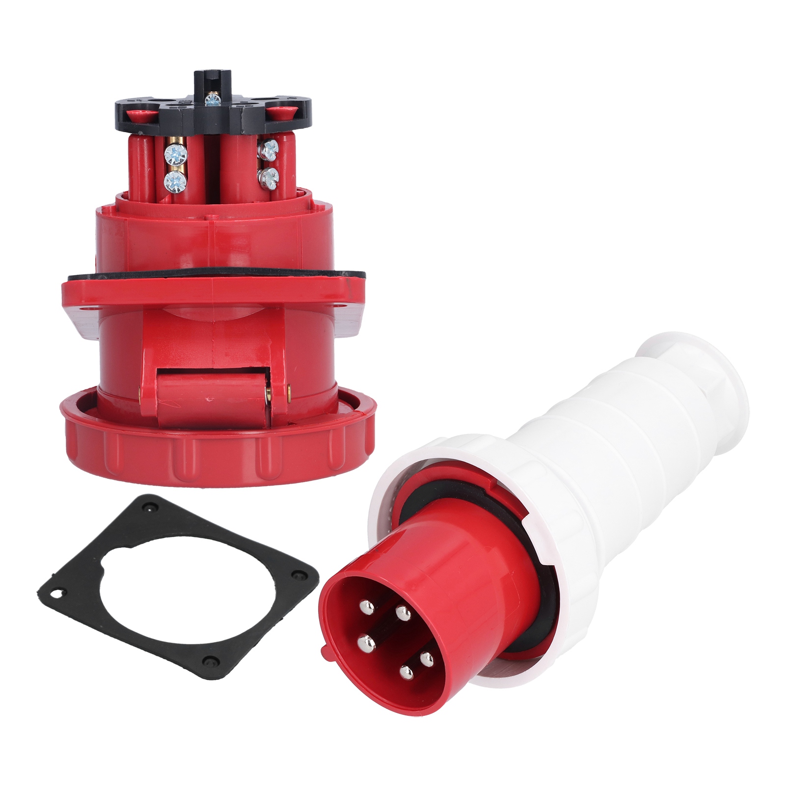Industriestecker, 5-polig, 63 A, 3-phasig, Schutzart Ip67 (wasserdicht), 380–415 V, 3p+n+e, Stecker/buchse
