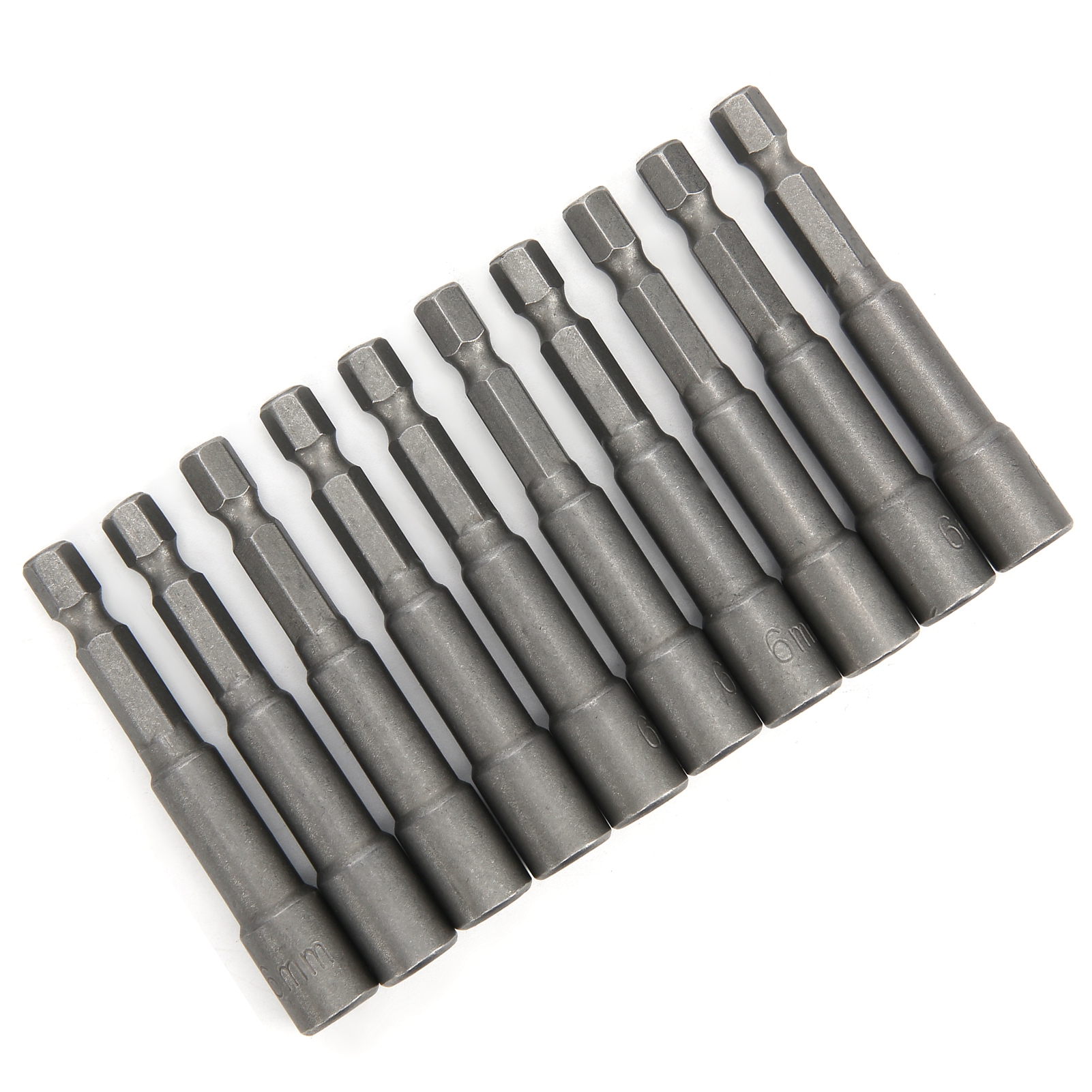 Satz Mit 6 Magnetischen Steckschlüsseln, Chrom-vanadium-stahl, 6 X 6,35 Mm, 10-teiliges Set, Handwerkzeuge