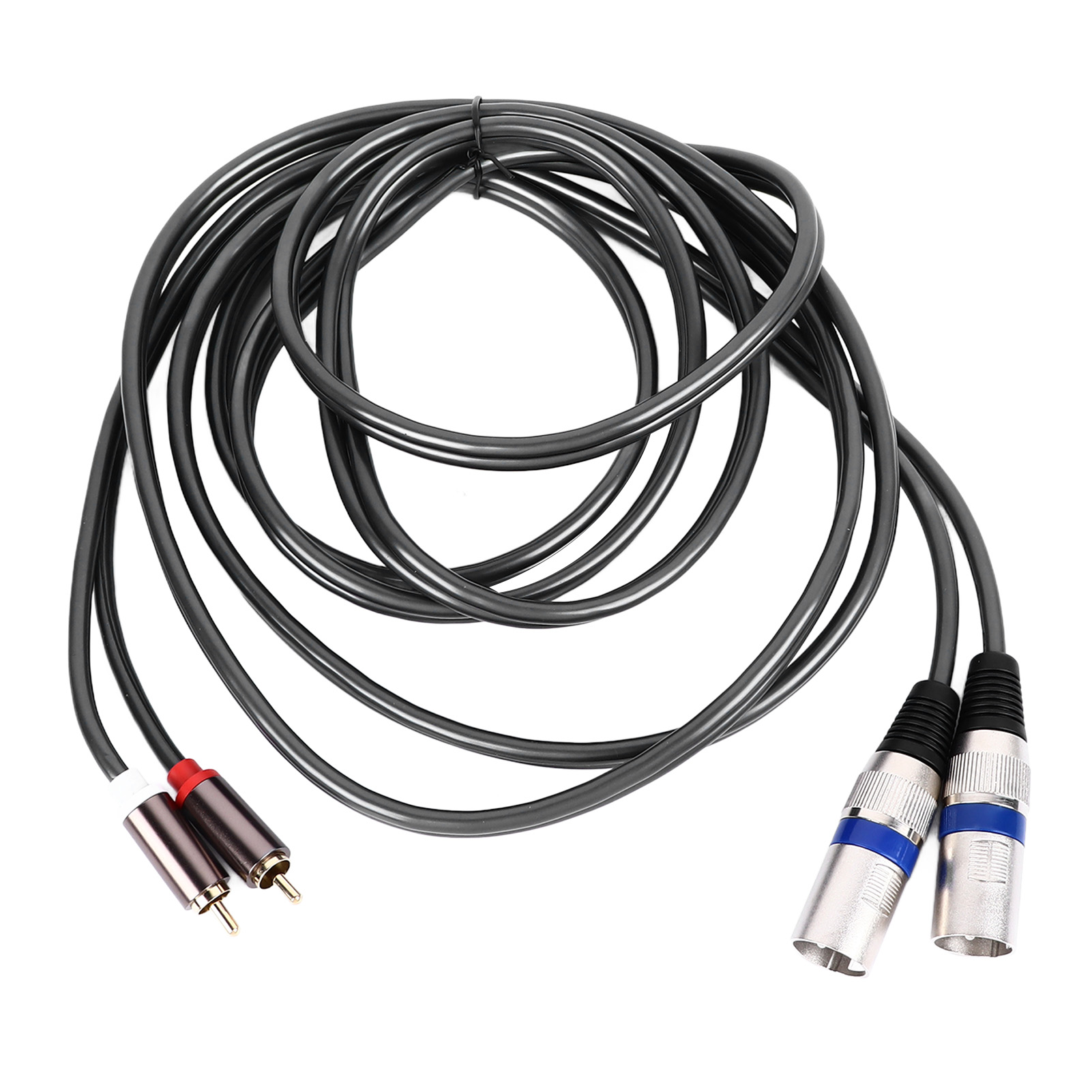 Rca- Auf 2 Xlr-stecker, Flexibles Pvc-kabel Für Heimkino-audioanschluss, 3 Meter