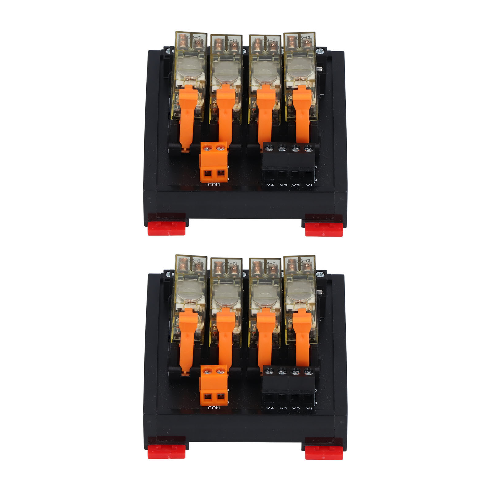 4-kanal-relaismodul, 2 Stück, 2 Schließer, 2 Öffner, Din-schiene, Sps-steuerplatine Bem2s-4mz