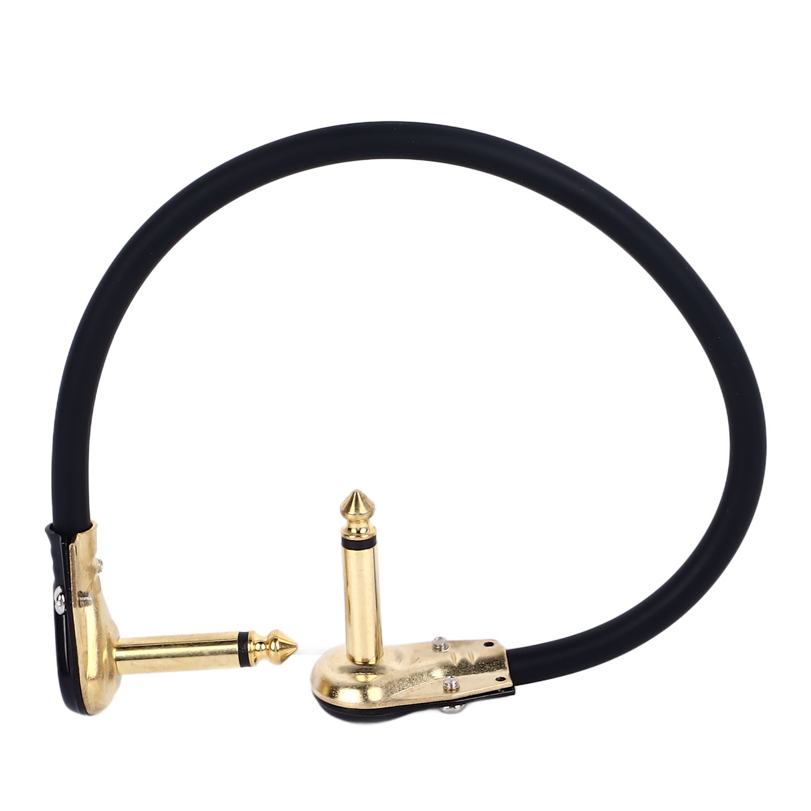 Flaches Kabel Für Effektpedale Von E-gitarren, Instrumentenzubehör, Netzteil, Vergoldet, 30 Cm / 11,8 Zoll