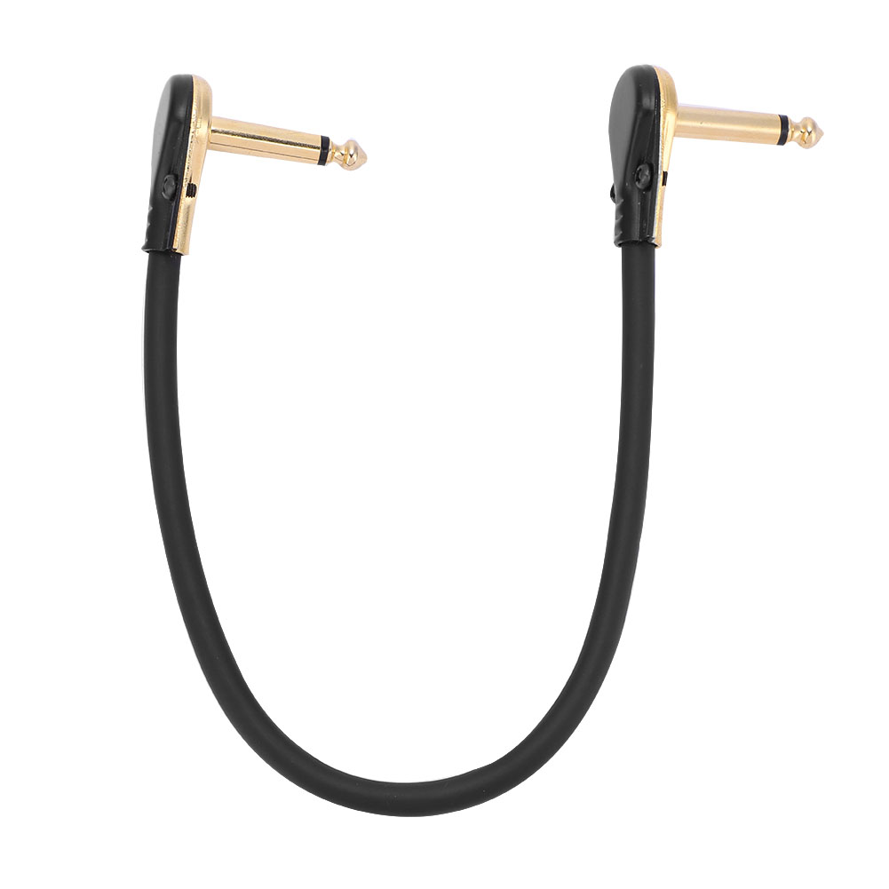 6,35-mm-klinkenstecker-patchkabel, 30 Cm, Für Gitarren-effektpedale, Rechtwinkliger Flachstecker, Robust, 1 Stück