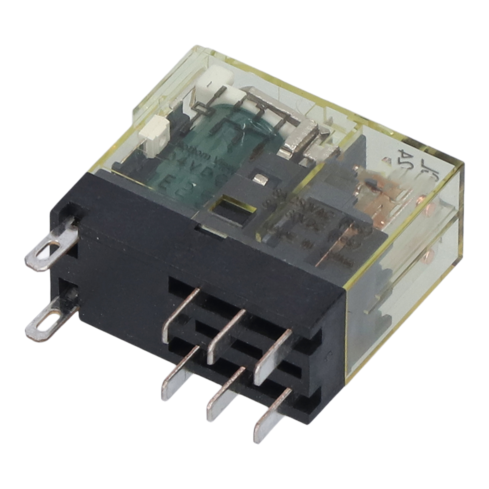 Miniaturrelais, 10 Stück, Dünnes Elektronisches Bauteil, 2 Schließer (no), 2 Öffner (nc), 8 Pins, Dc 24 V, 8 A, Bem2scl