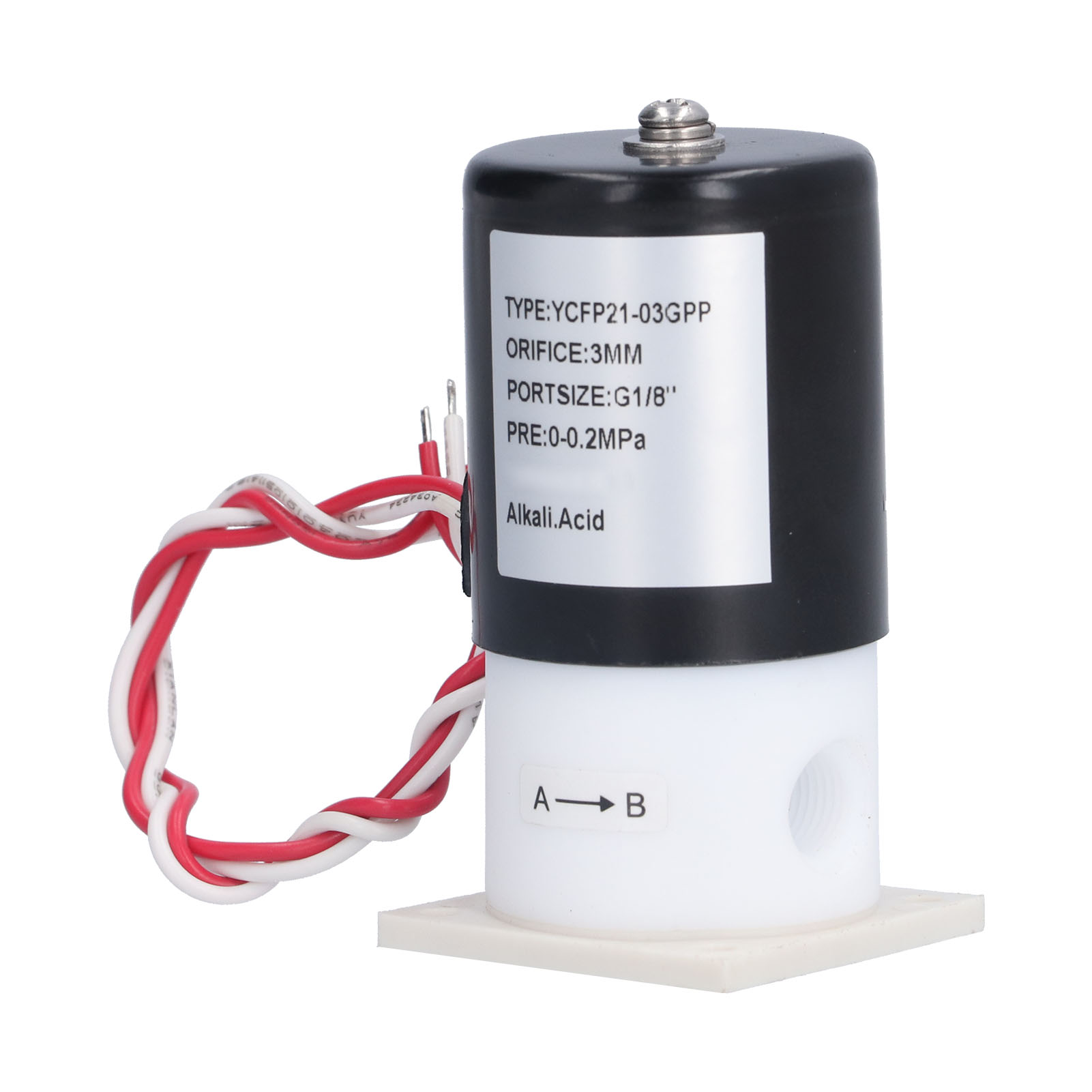 Ac220v-magnetventil, Beständig Gegen Säuren Und Laugen, Wärmeableitung, Industrie-magnetventil
