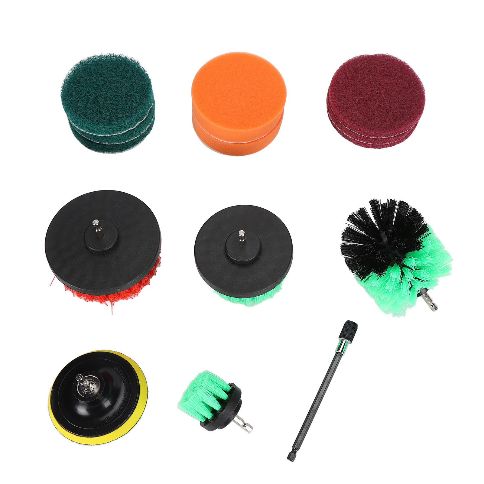 Reinigungsset Für Elektrische Bohrmaschinen, Nylonspitzen, Schleifpads Und Schwämme, Komplettset