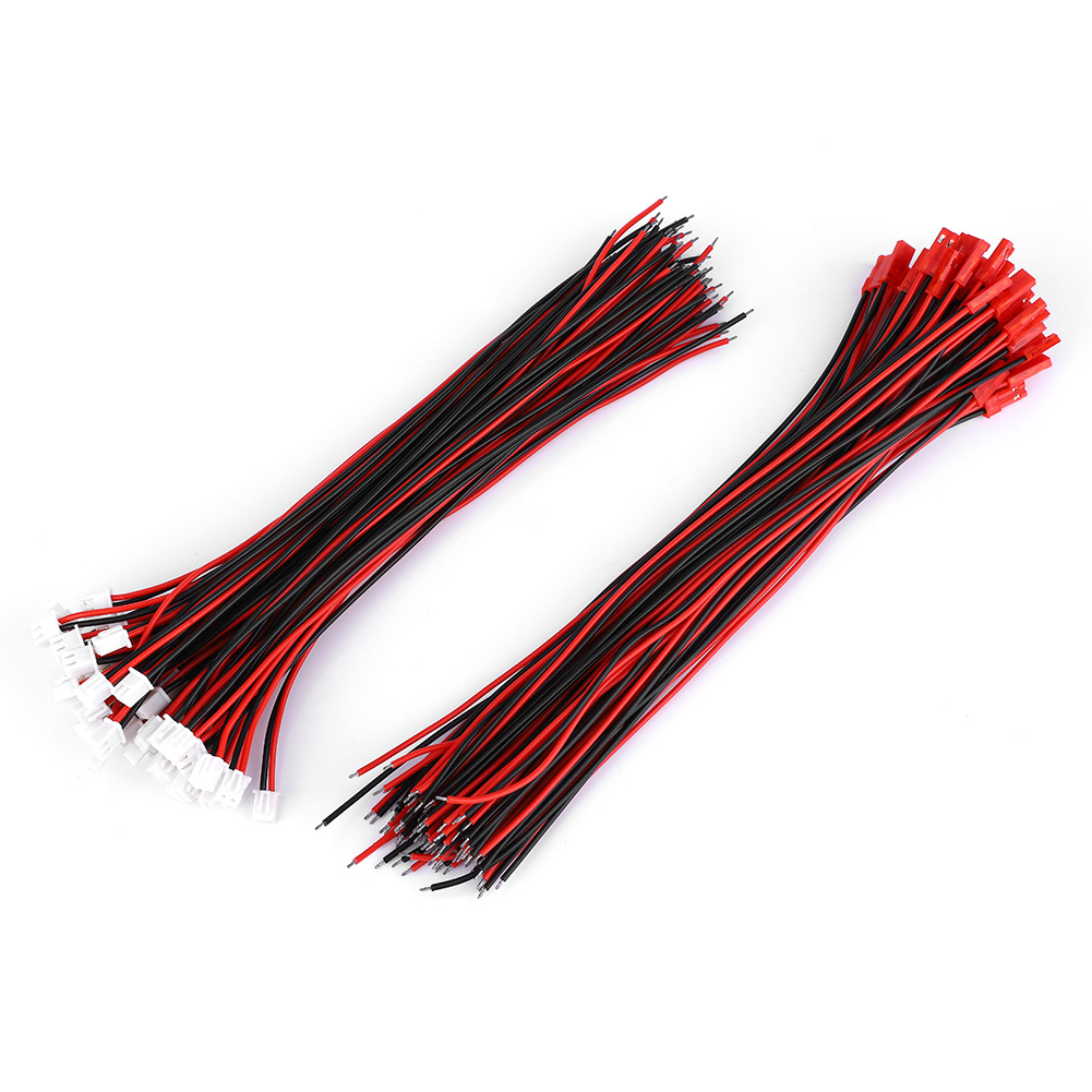 Packung Mit 50 Universellen 2-pin-verlängerungskabeln (stecker/buchse), 21 Cm, Zubehör Für E-gitarren