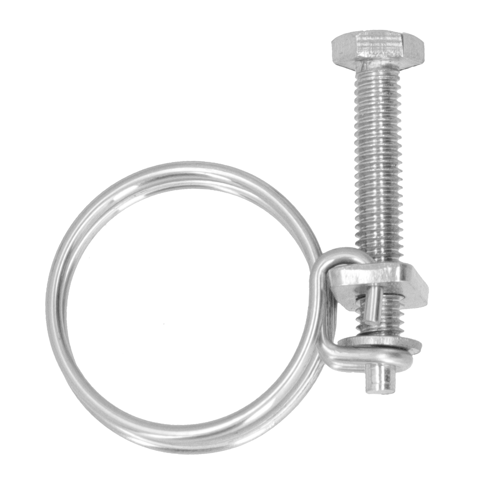 Verstellbare, Korrosionsbeständige Doppeldraht-schlauchschelle Aus Edelstahl 201, 19–22 Mm Durchmesser