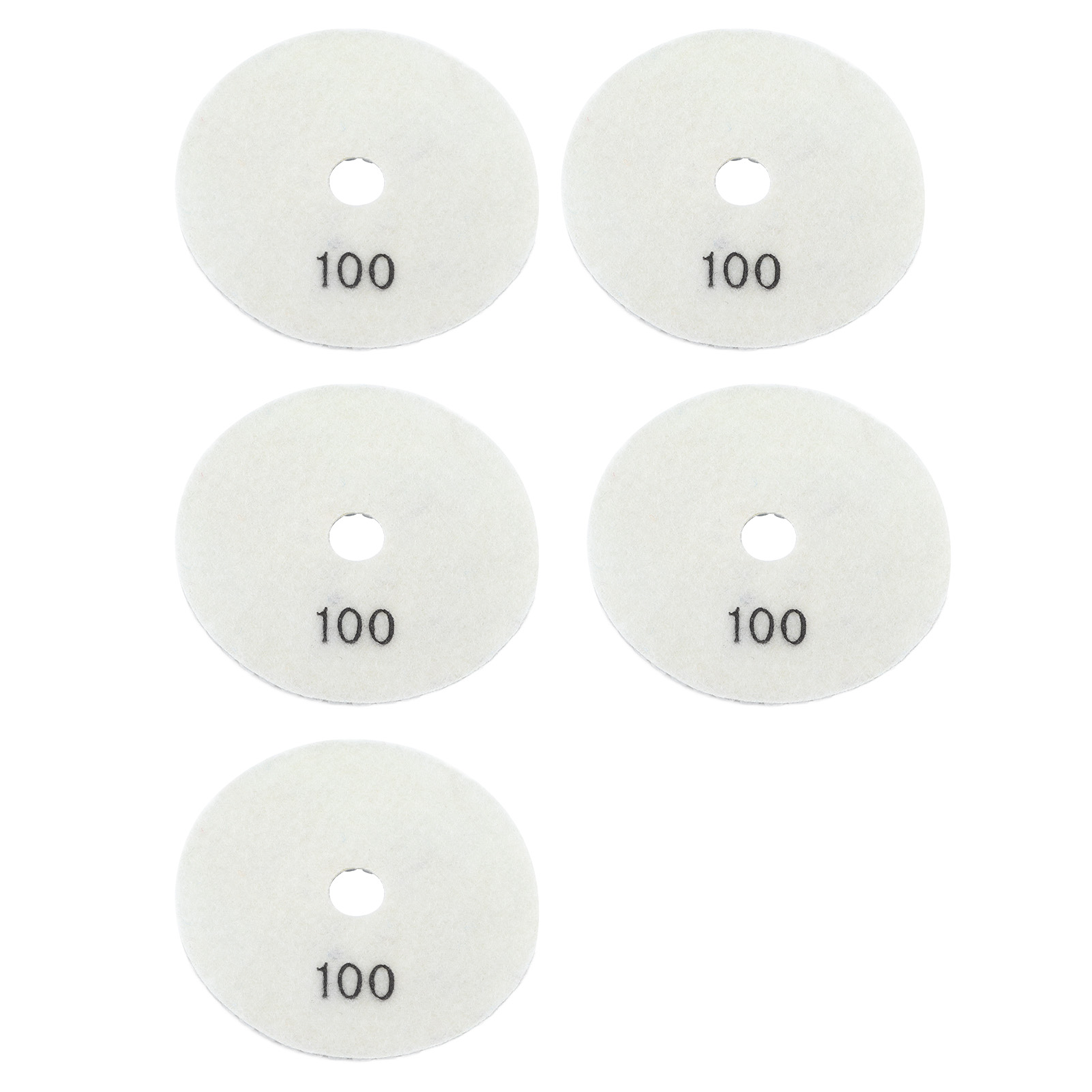 X 4-zoll-nasspolier-diamantscheiben, Flexibles Schleifset Für Marmor, Granit Und Keramik, Körnung 100