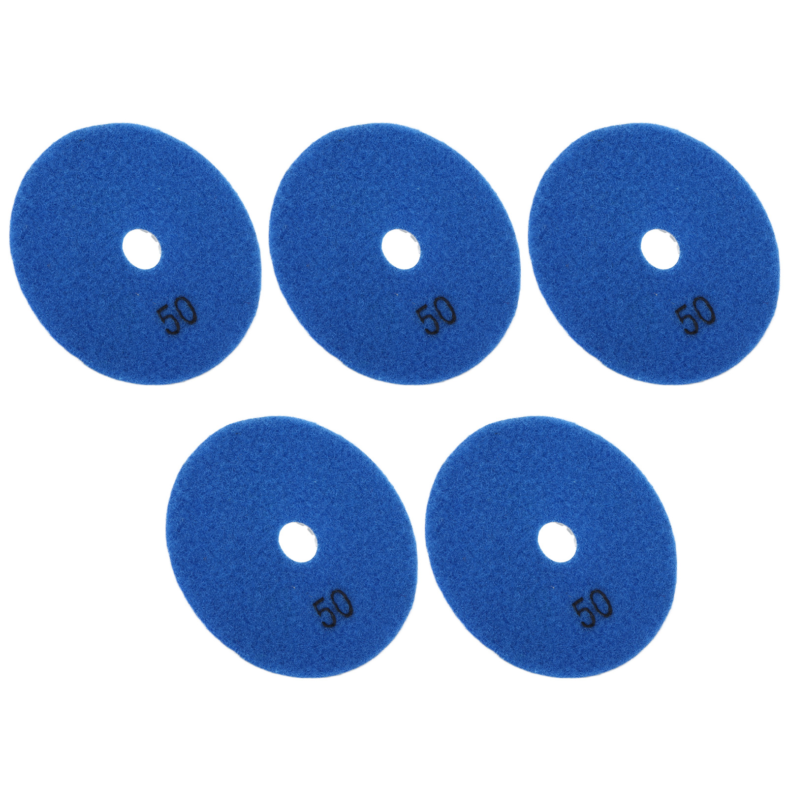 Set Mit 5 Diamantpolierscheiben (4 Zoll), Weiche Pads Für Marmor, Granit Und Keramik, Körnung 50.