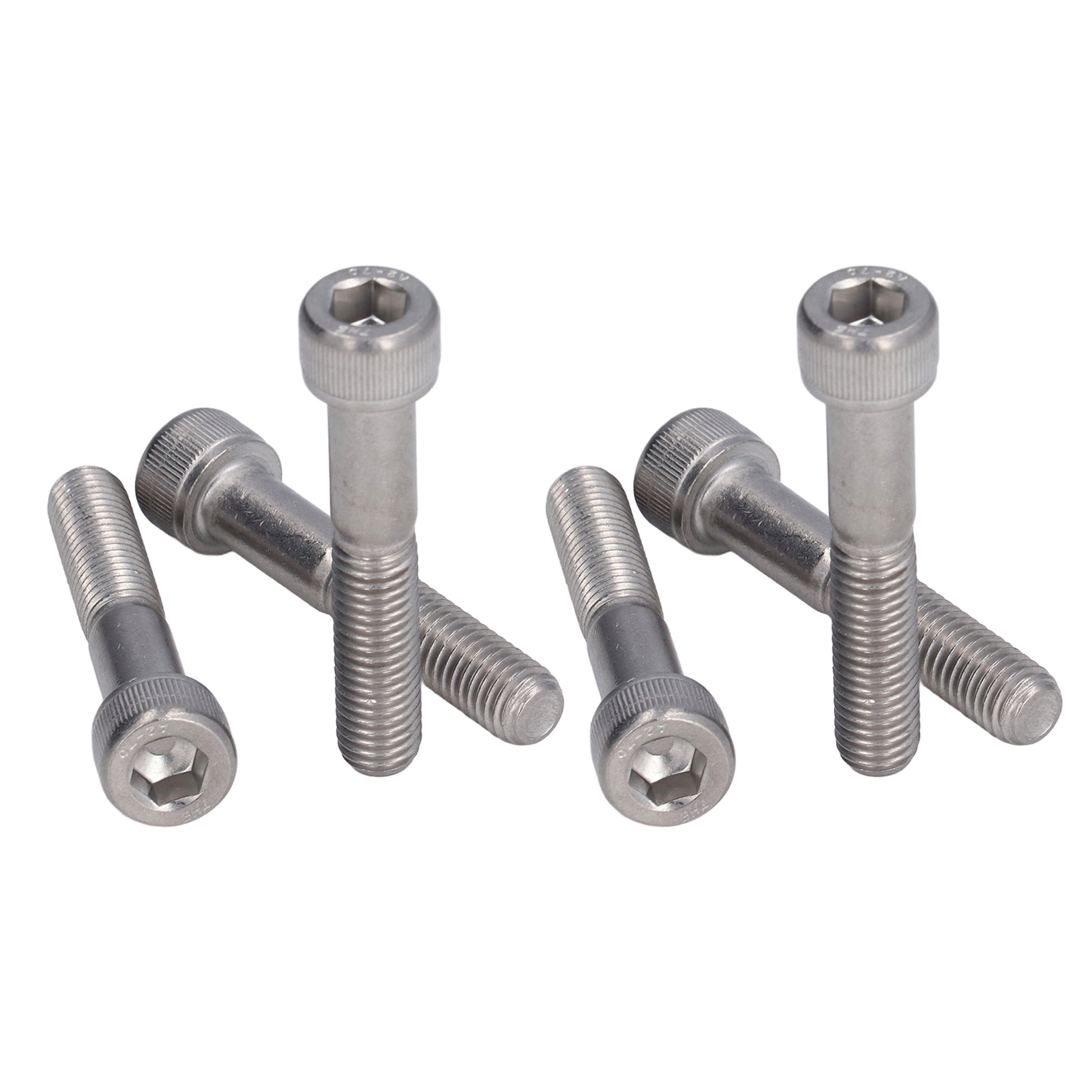 Packung Mit 10 Innensechskantschrauben, Edelstahl A2-70, Gewinde M10x60, Für Industriemaschinen