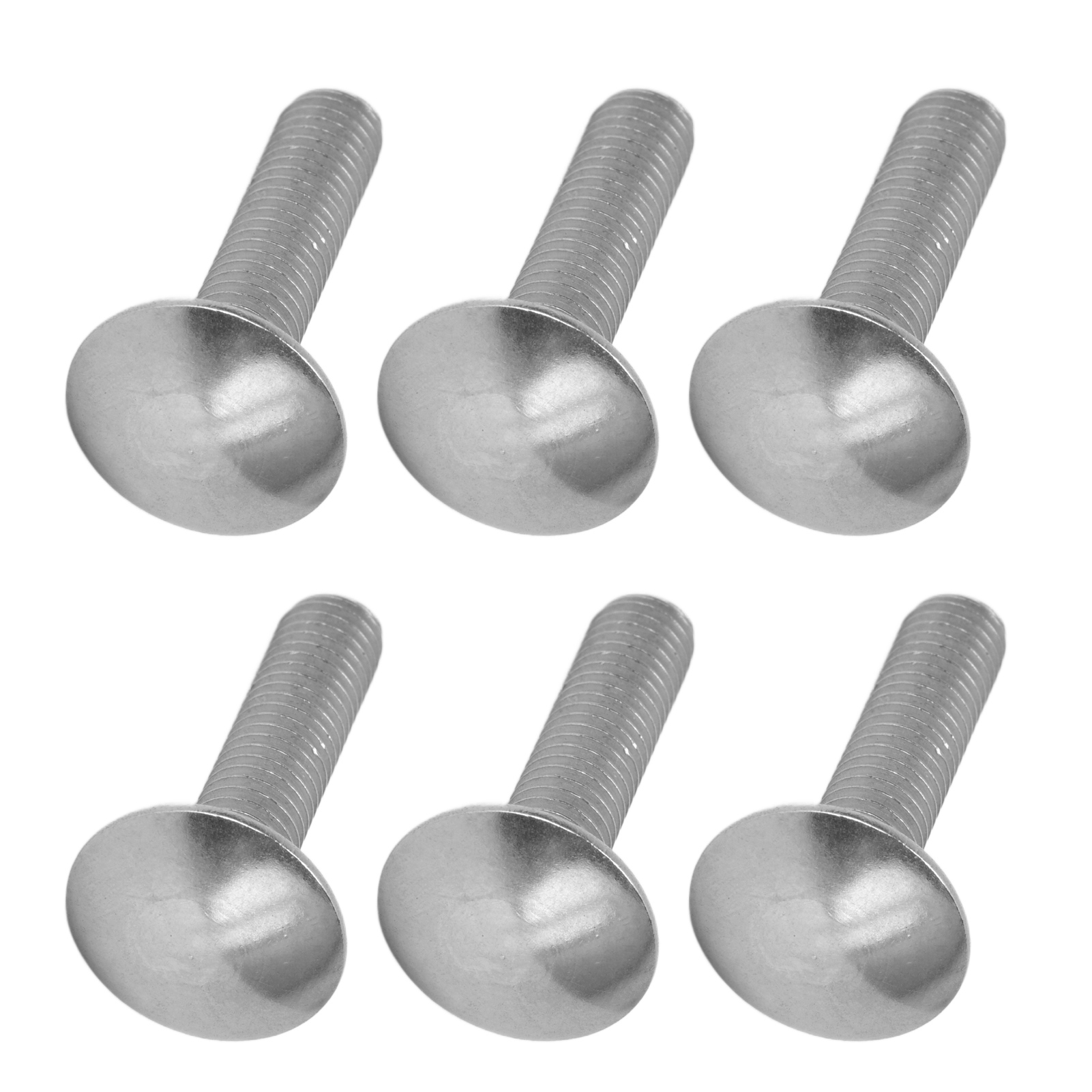 Packung Mit 30 Din603 M8x35 Vierkant-rundkopfschrauben, A2 Edelstahlbolzen, Grobgewinde M8x1,25