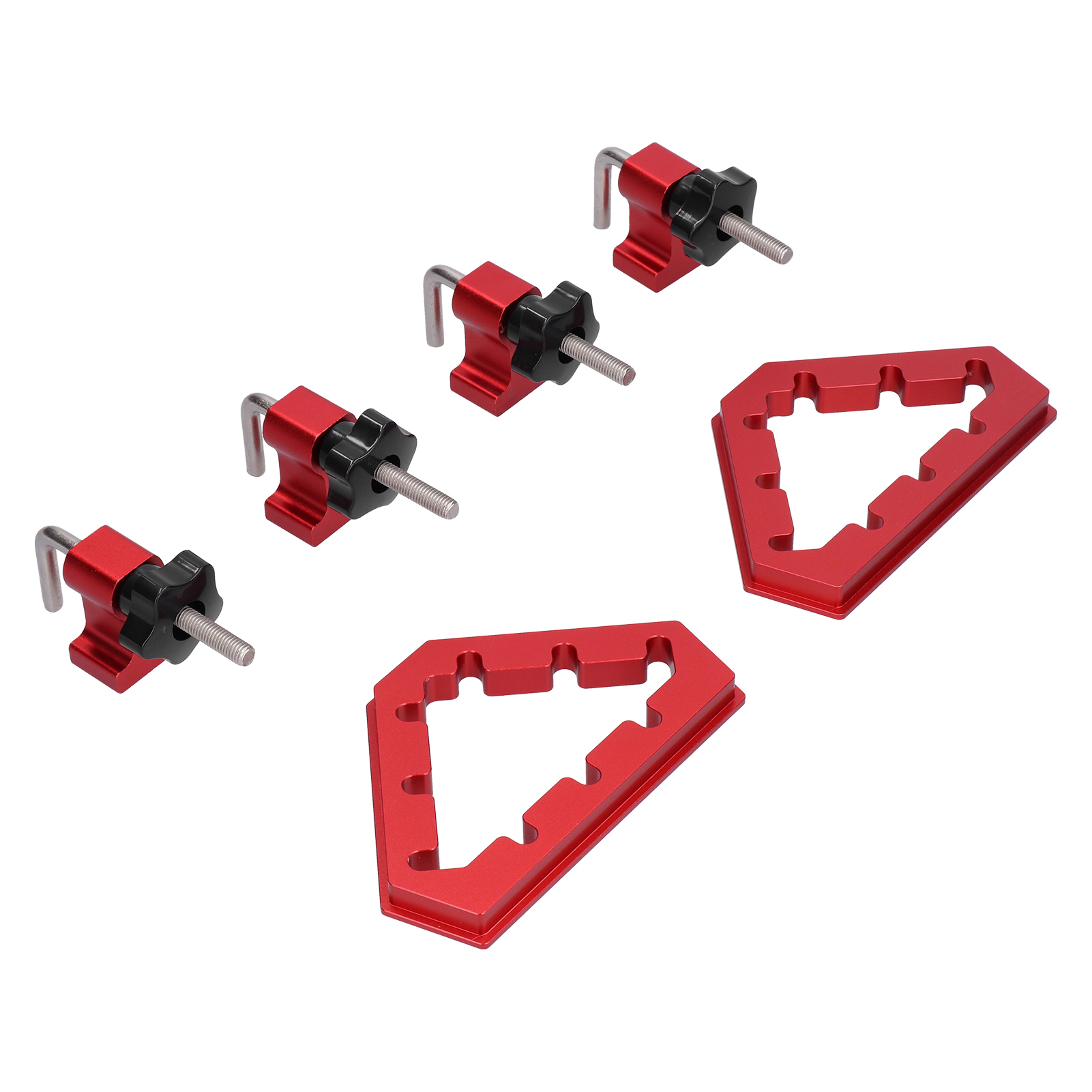 Set Mit 2 Aluminium-winkellehren (45° Und 90°), Metrischer Winkelpositionierer 0–12 Cm