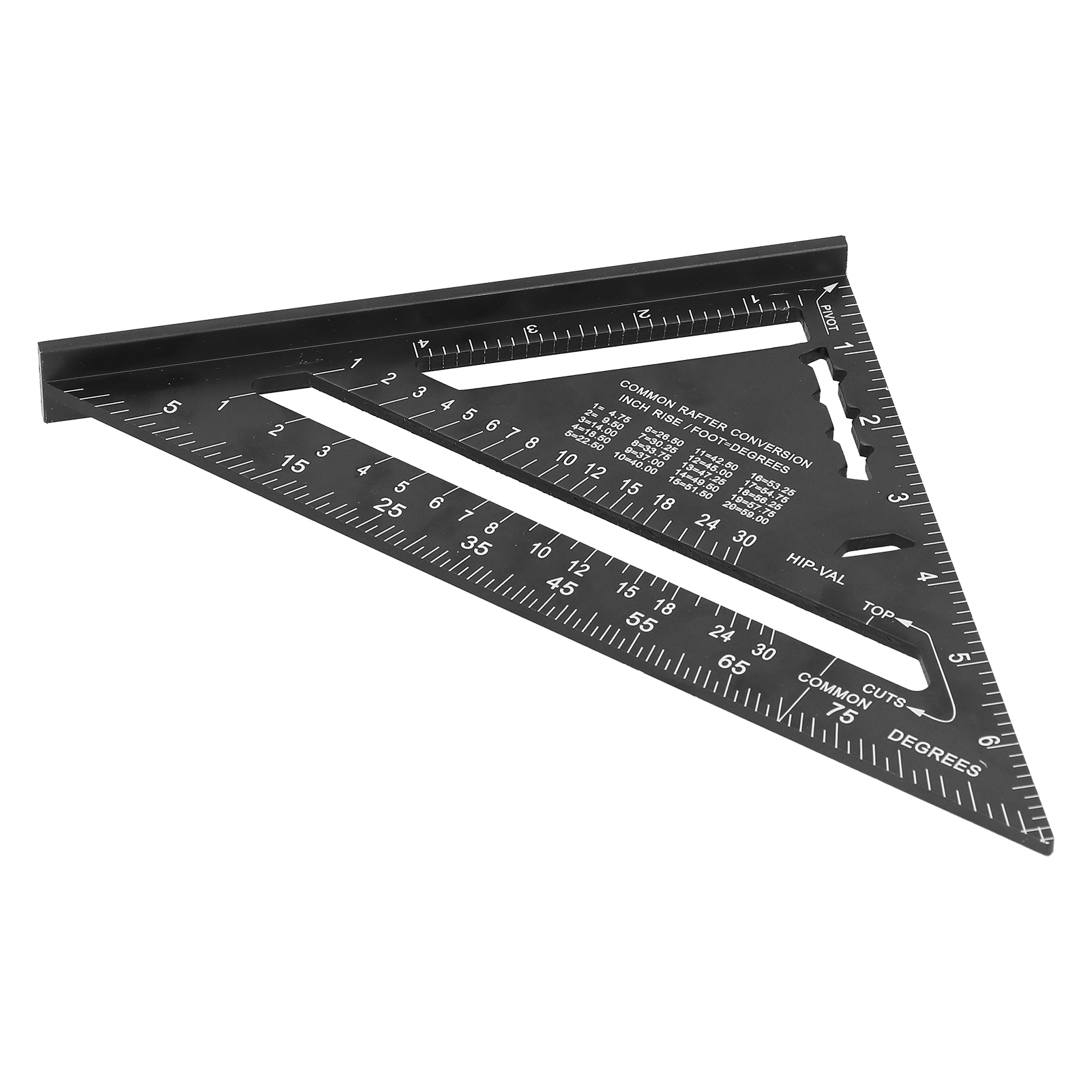 Dreieckiger Lineal Aus Aluminiumlegierung, Präzisionsmesswinkel Für Industrielle Anwendungen, 17,8 Cm